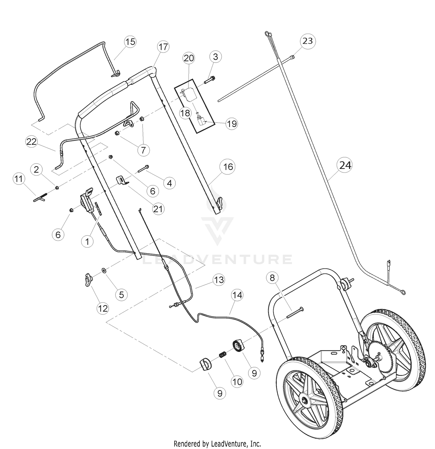 Handle Bar - SN: 130WTB000398 - 130WTB999999