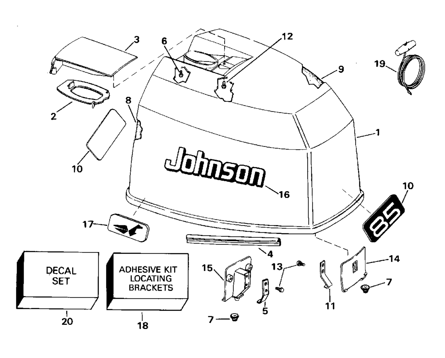 ENGINE COVER - JOHNSON