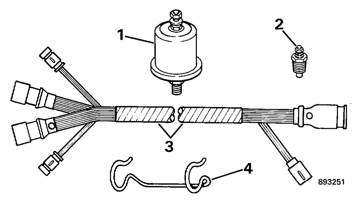SECOND STATION CONNECTOR - INSTRUMENTS & TRIM CABLE
