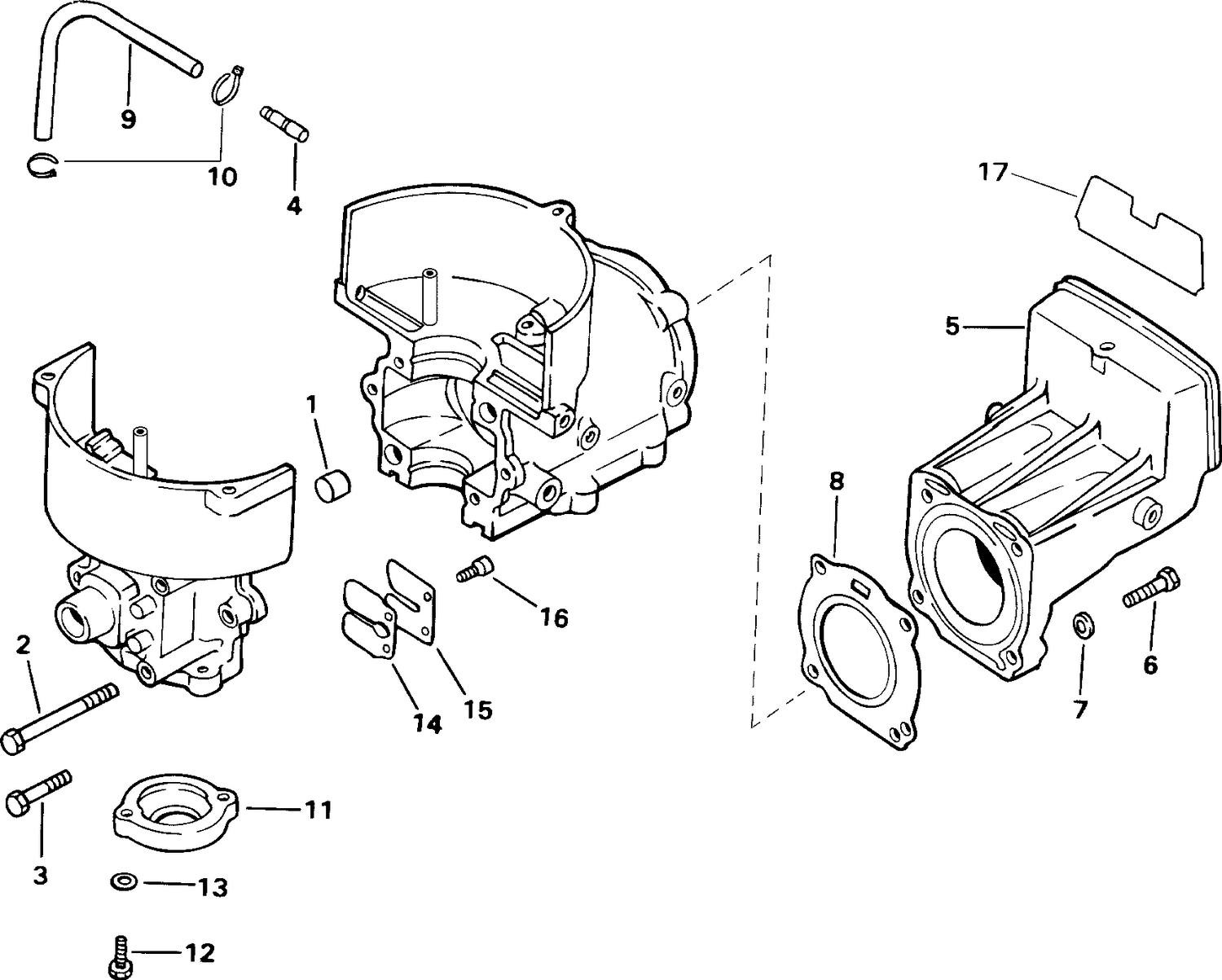 CYLINDER & CRANKCASE, REED VALVE