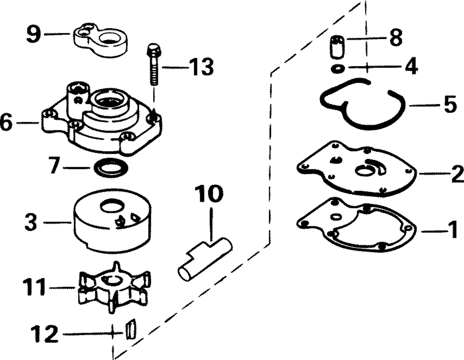CHROME WATER PUMP KIT