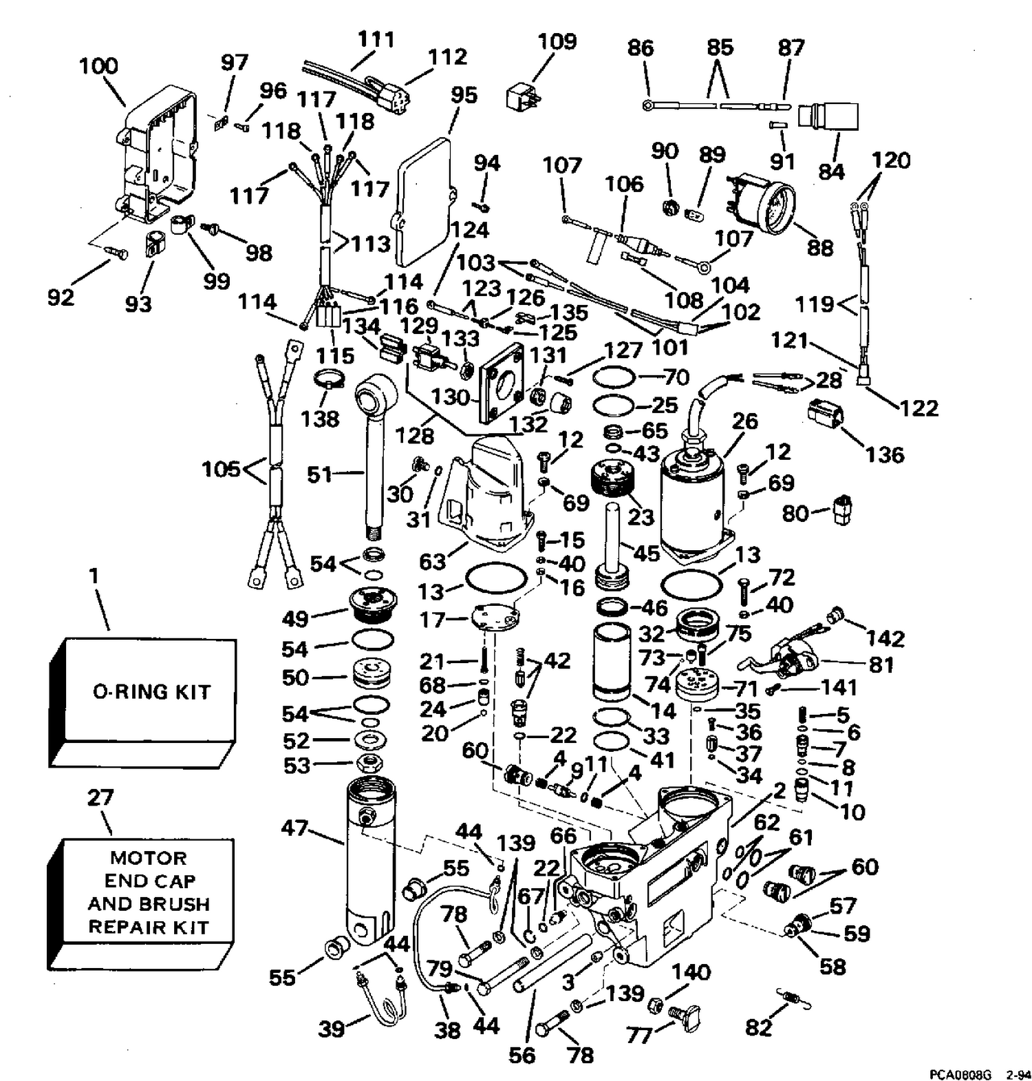 POWER TRIM/TILT KIT - 88 & 90 MODELS
