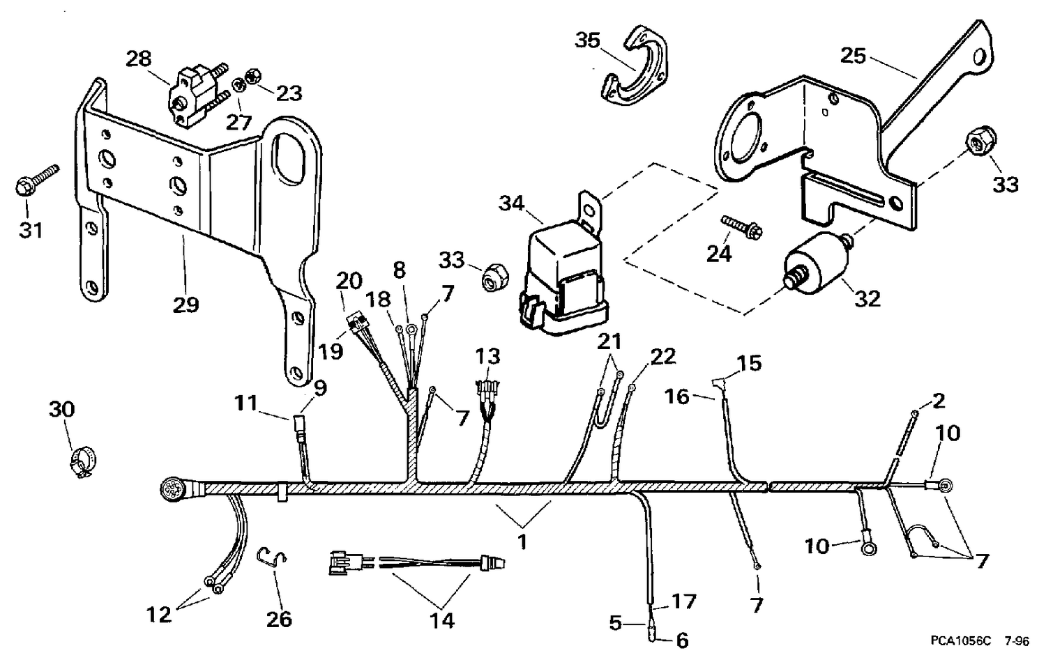 WIRE HARNESS, BRACKET & SOLENOID