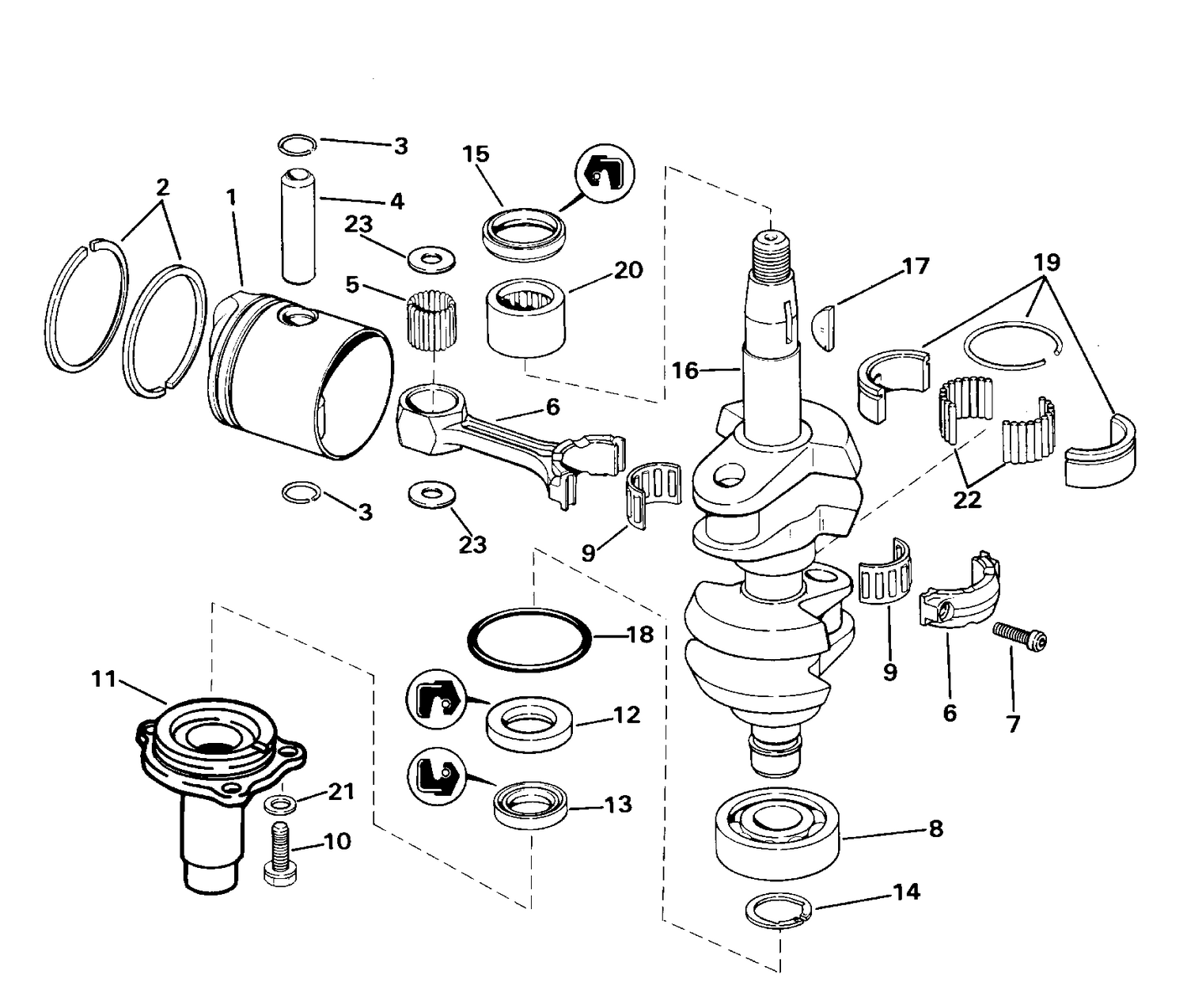 CRANKSHAFT & PISTON
