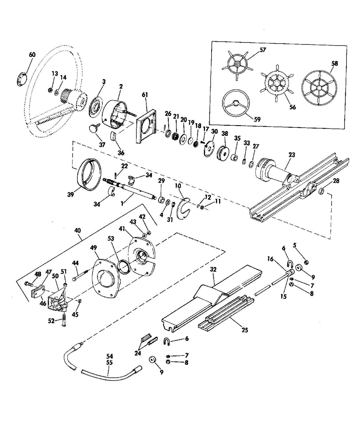 MECHANICAL RACK & PINION STEERING KIT OPTNL ITEM-ALL MODELS