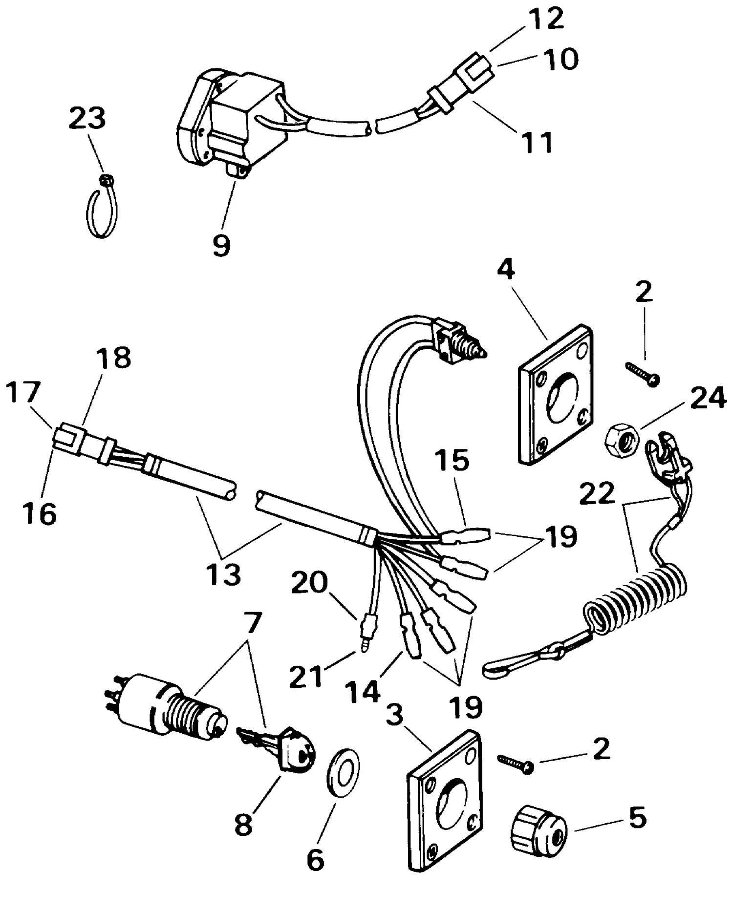 IGNITION SWITCH & REMOTE STOP SWITCH (SYSTEM CHECK)