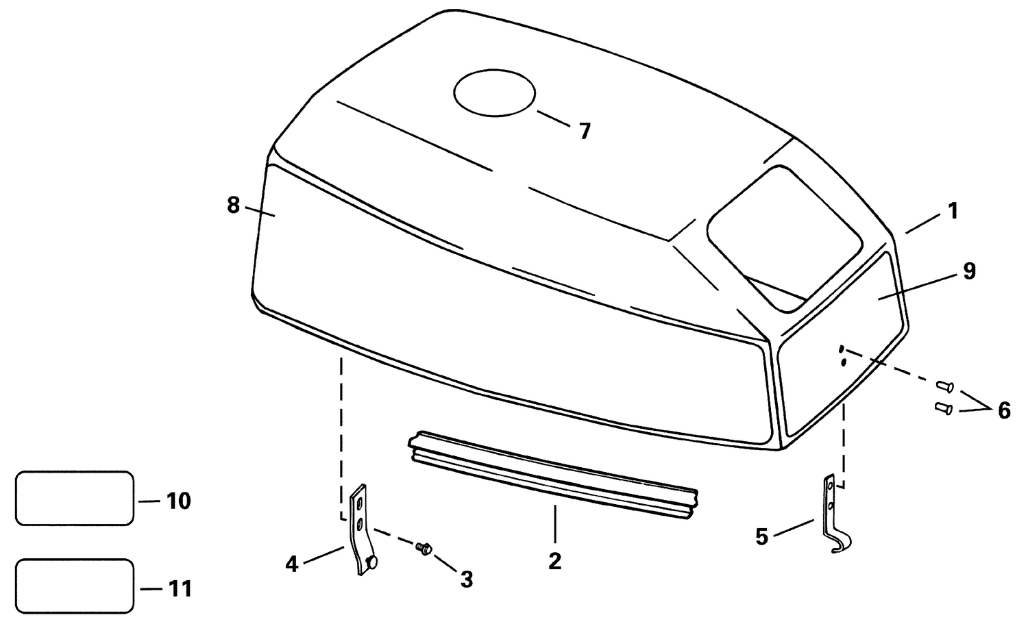 ENGINE COVER - EVINRUDE