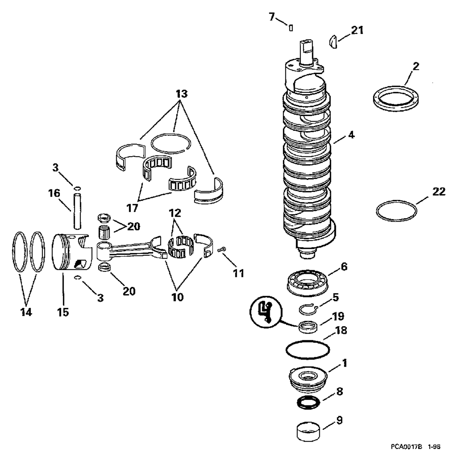CRANKSHAFT & PISTONS