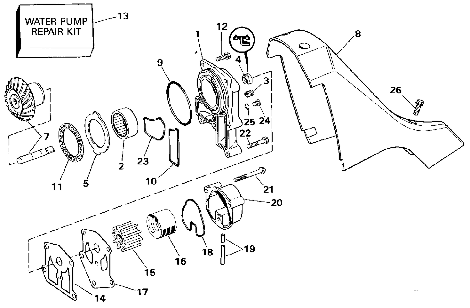 WATER PUMP & ADAPTOR