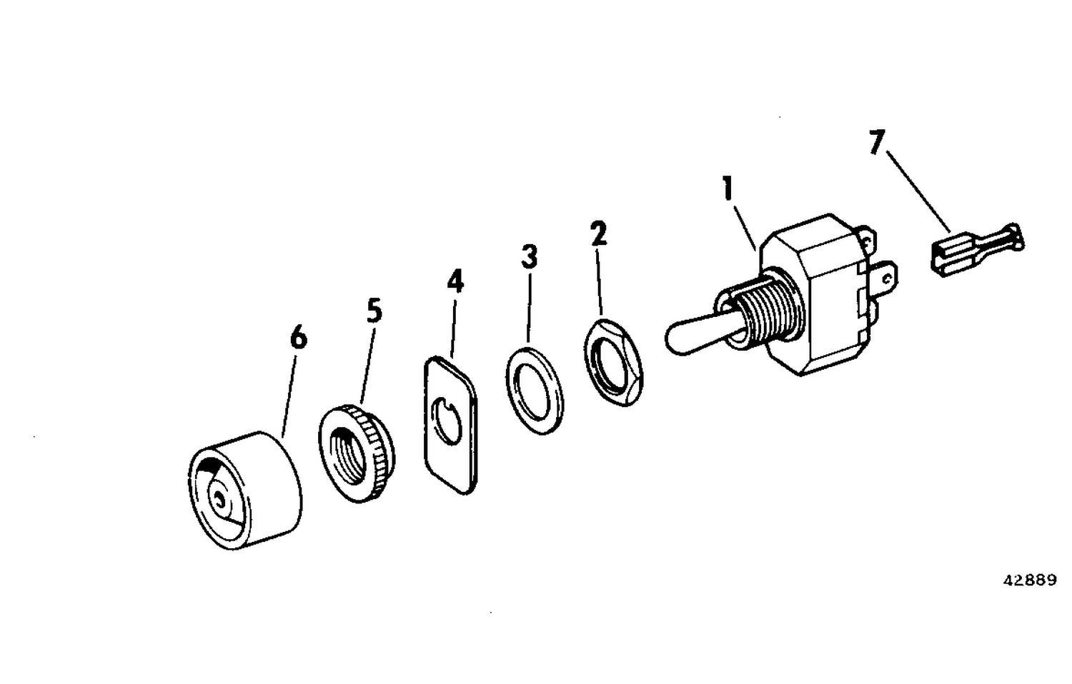 BILGE PUMP SWITCH KIT-MANUAL ON-OFF