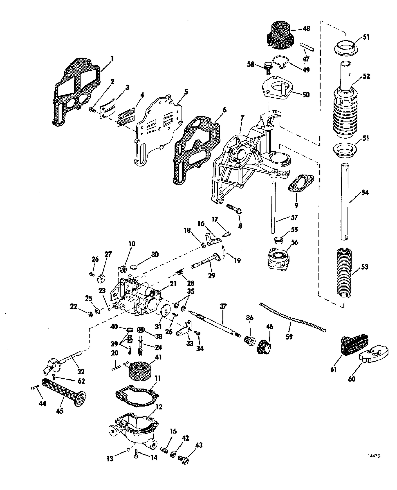 CARBURETOR AND STARTER GROUP