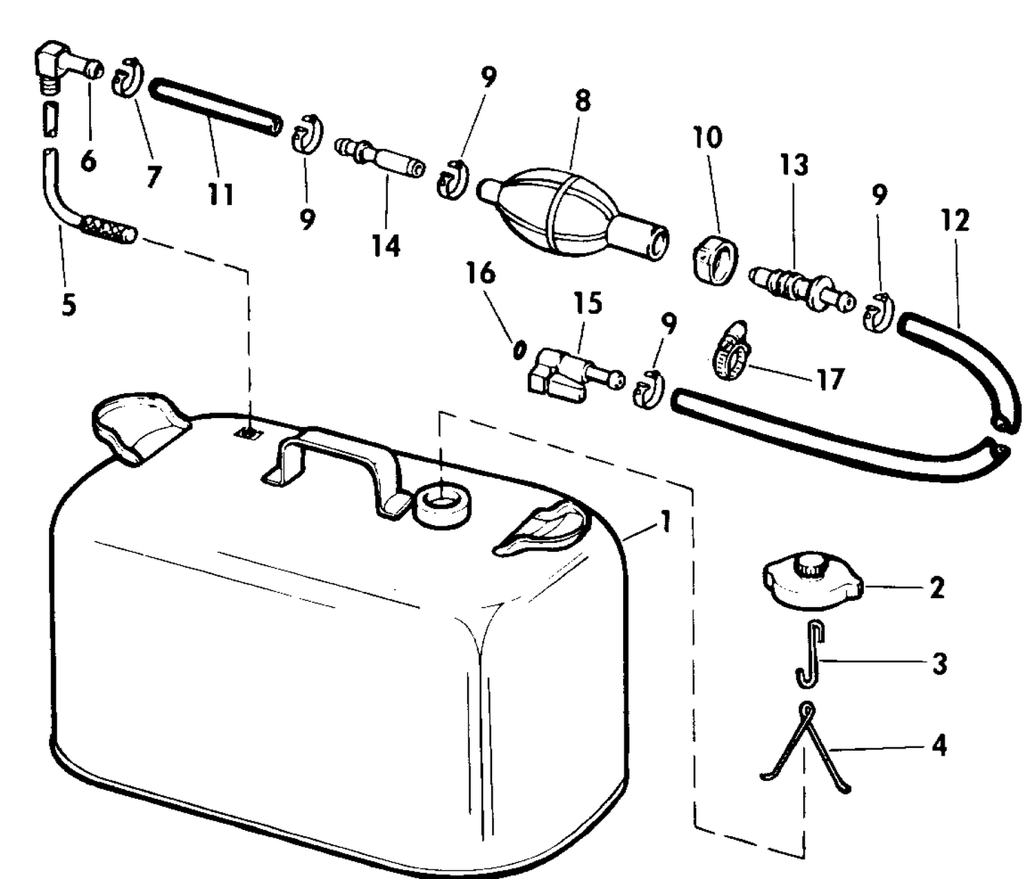 FUEL TANK WITHOUT GAUGE