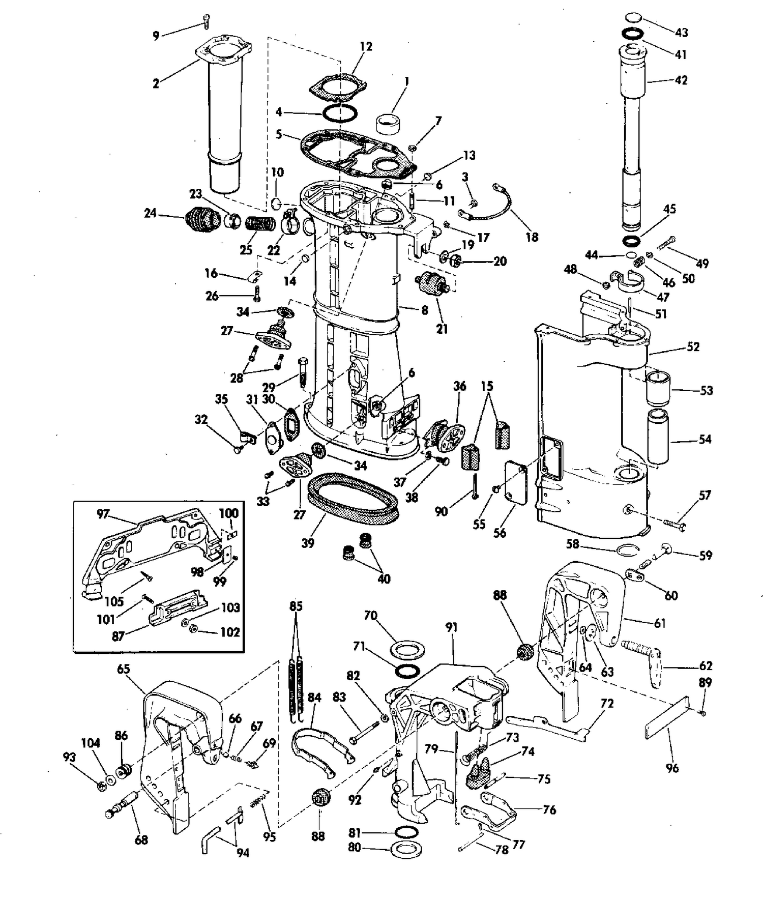 LOWER UNIT GROUP ELECTRIC SHIFT