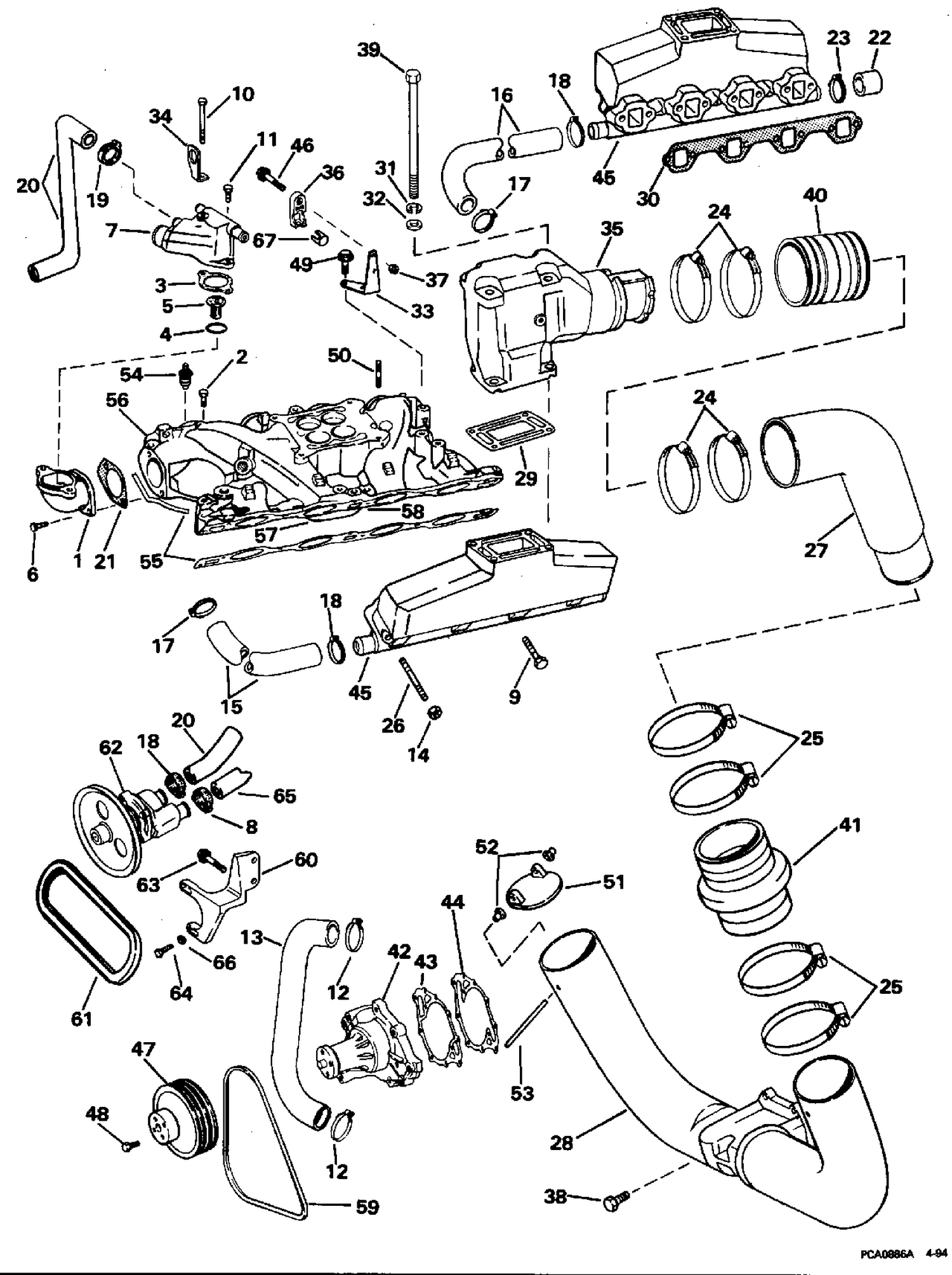 INTAKE MANIFOLD, EXHAUST & COOLING