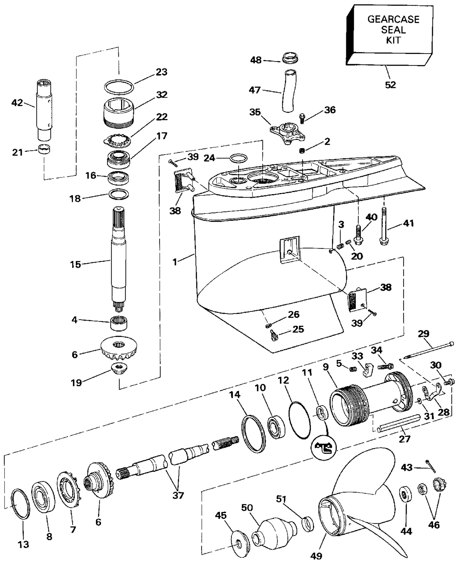 LOWER GEARCASE