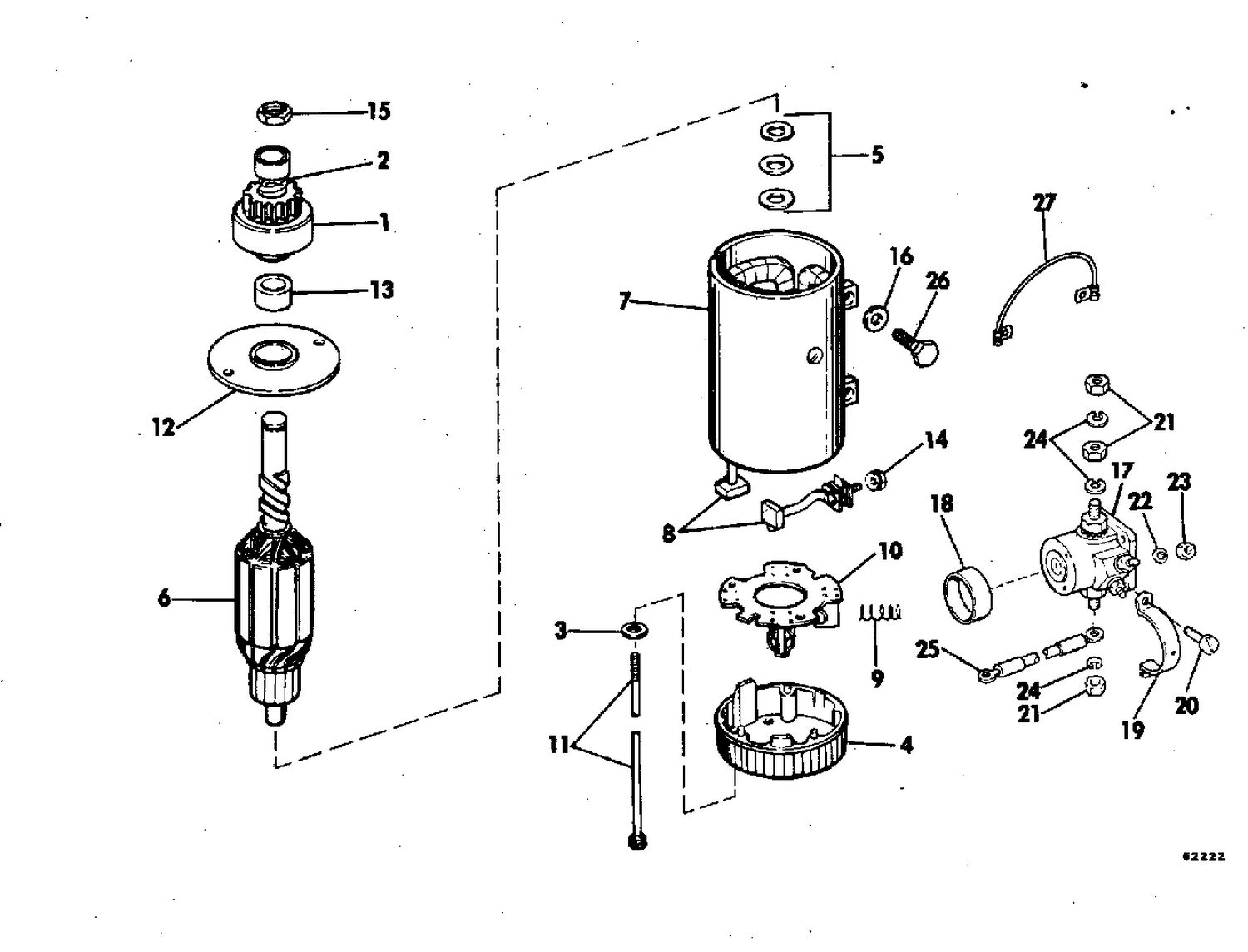 ELECTRIC STARTER & SOLENOID PRESTOLIT MODELS MGD-4007