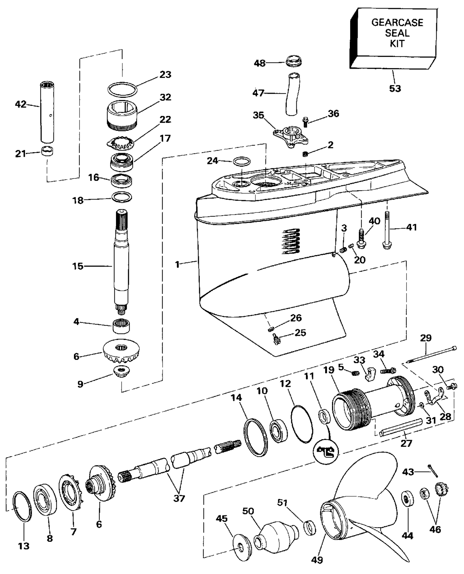 LOWER GEARCASE