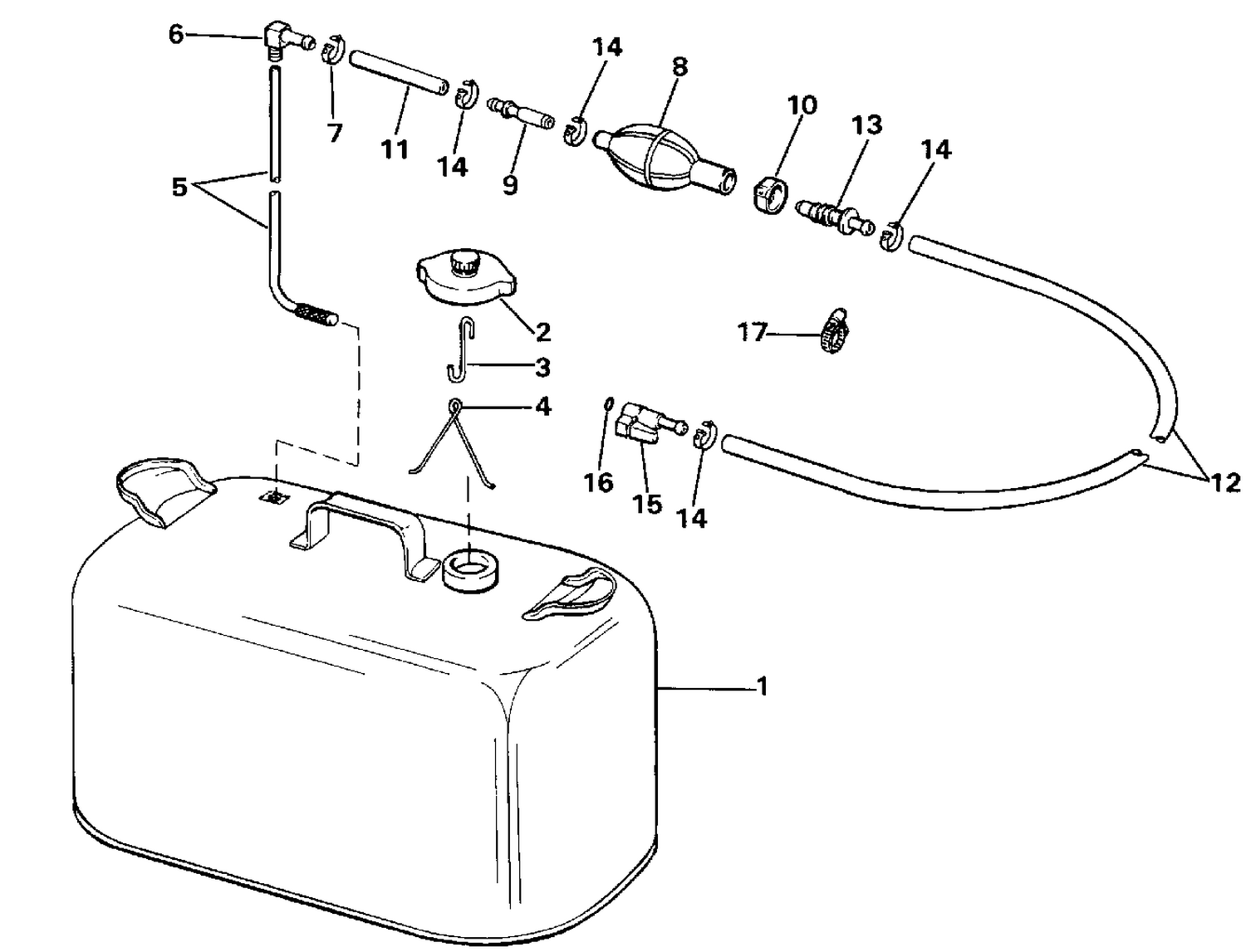 FUEL TANK WITHOUT GAUGE
