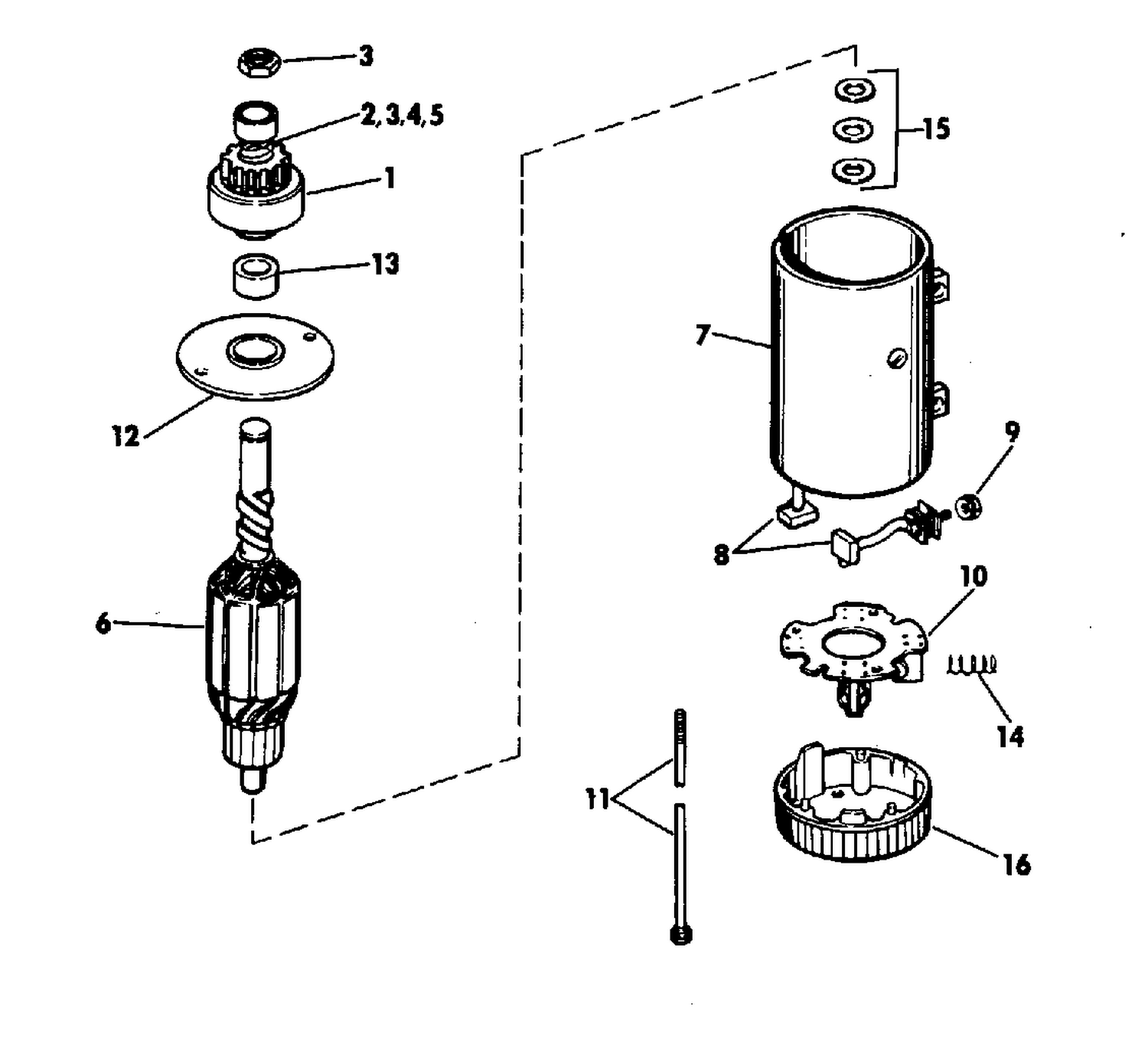 ELECTRIC STARTER PRESTOLITE MODELS MKW 4001