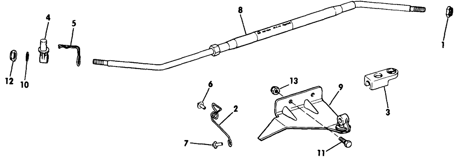 STEERING BAR KIT AUXILIARY MOTOR 4 DELUXE,4.5,5,6,8,9.9,15