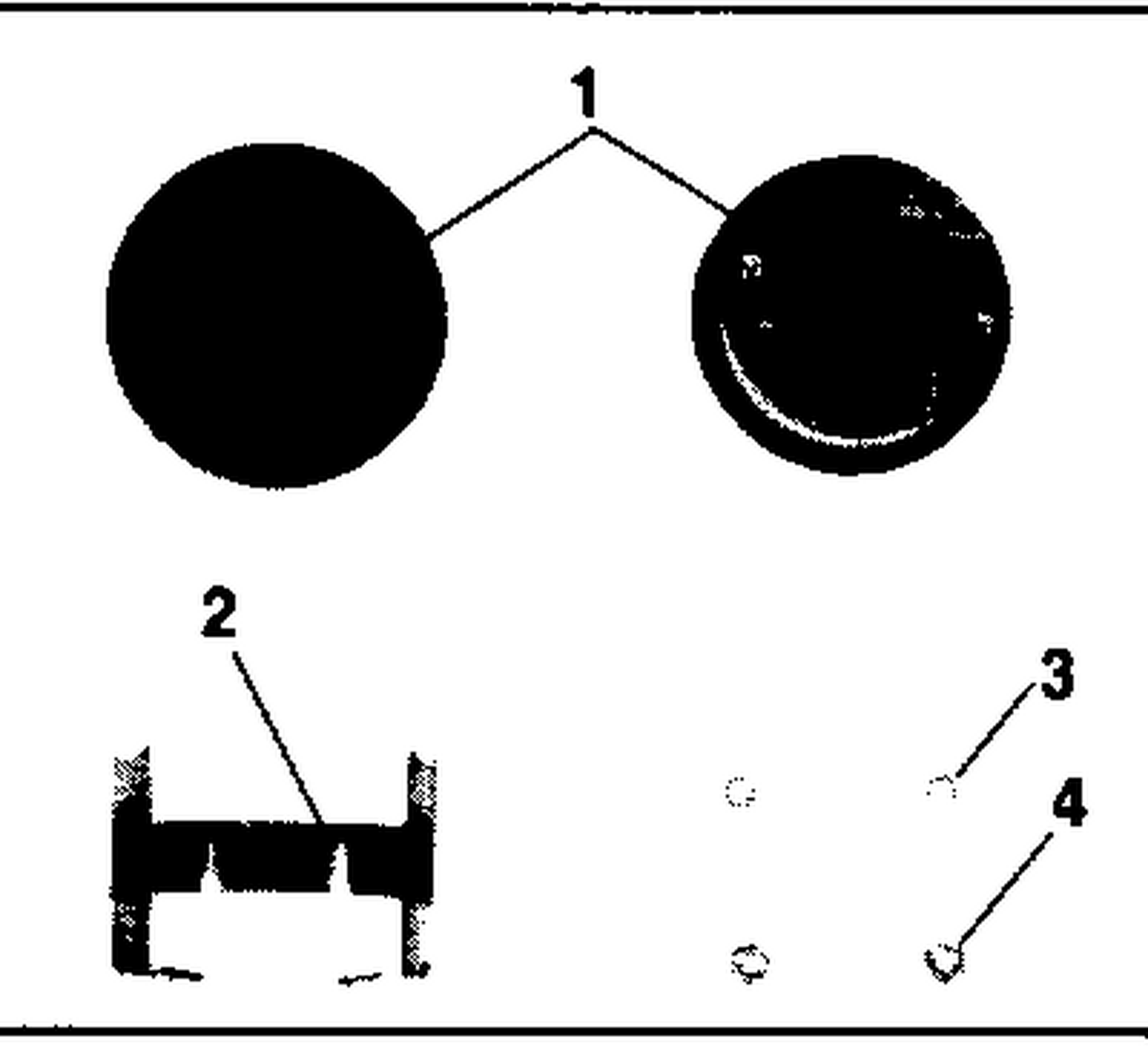BEZEL ASSEMBLY-HOLE PLUG-2 IN. GAUGE