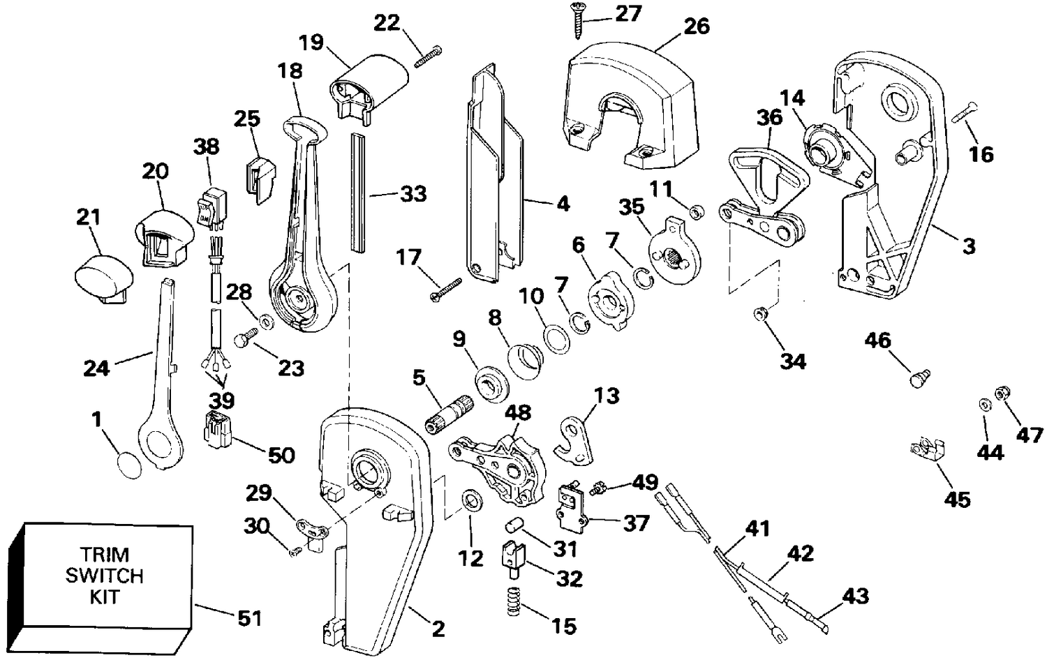 REMOTE CONTROL ASSEMBLY - BINNACLE MOUNT