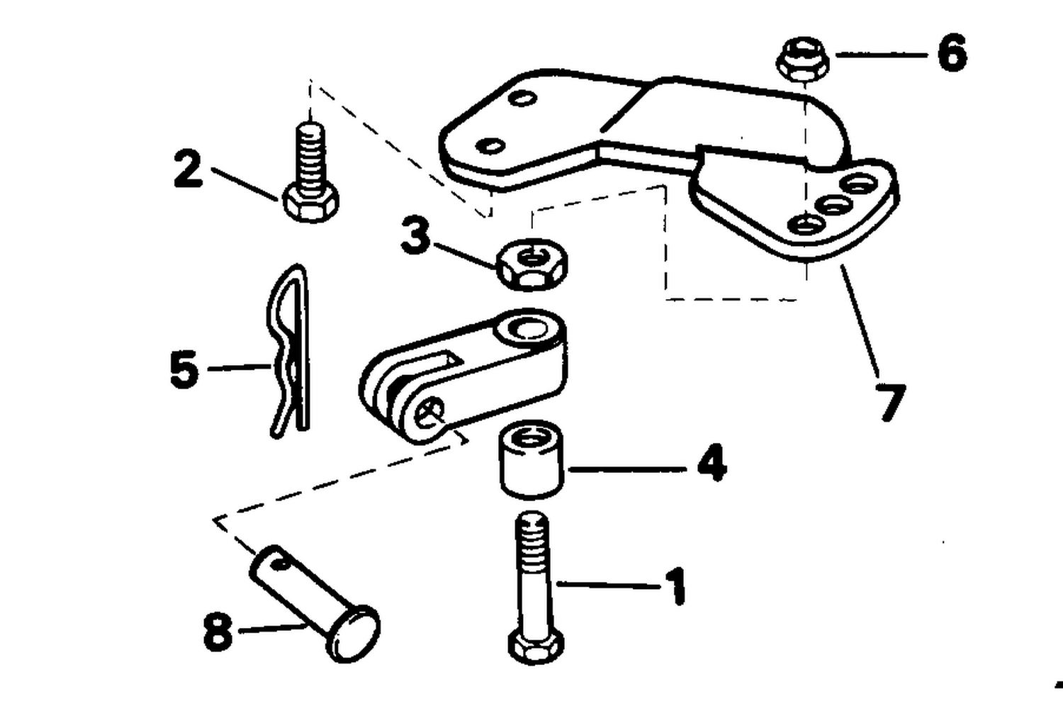 STEERING CONNECTOR KIT - 5, 6, 8 MODELS