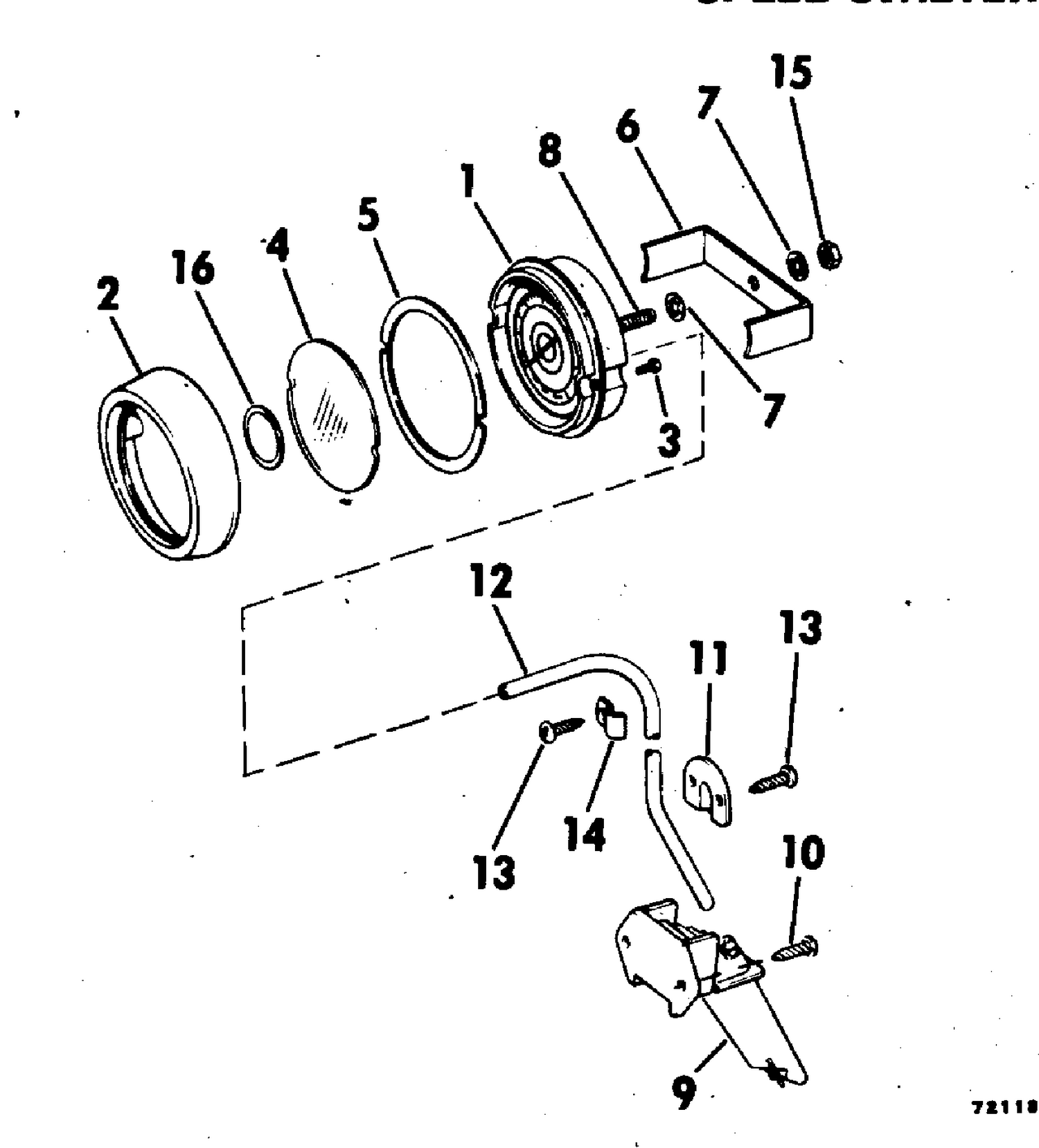 SPEEDOMETER KIT-SUN SHIELD