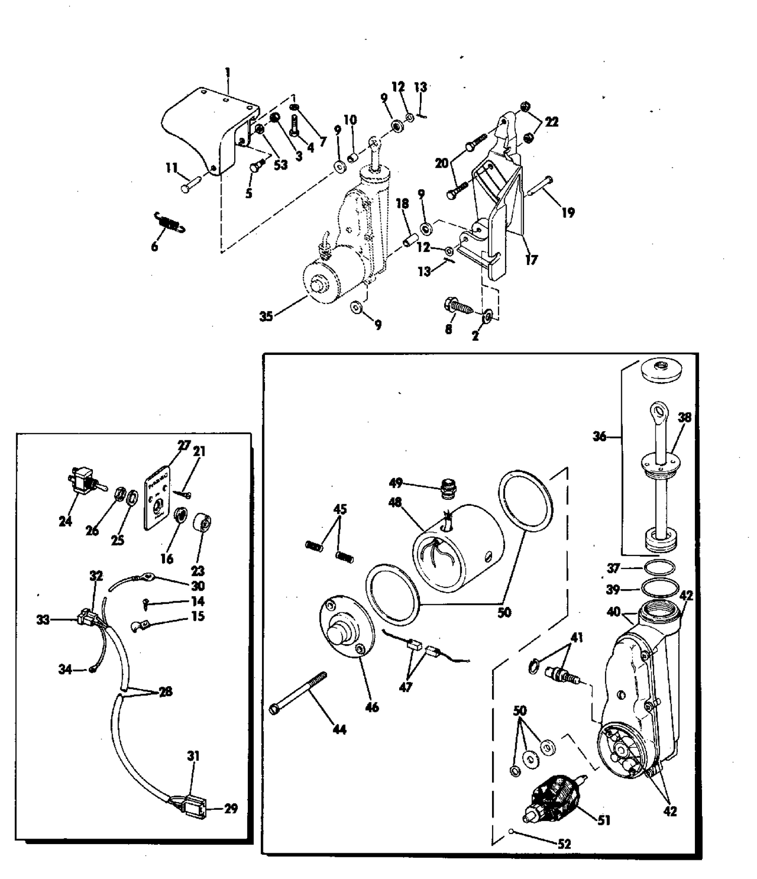 POWER TILT KIT 50 HP