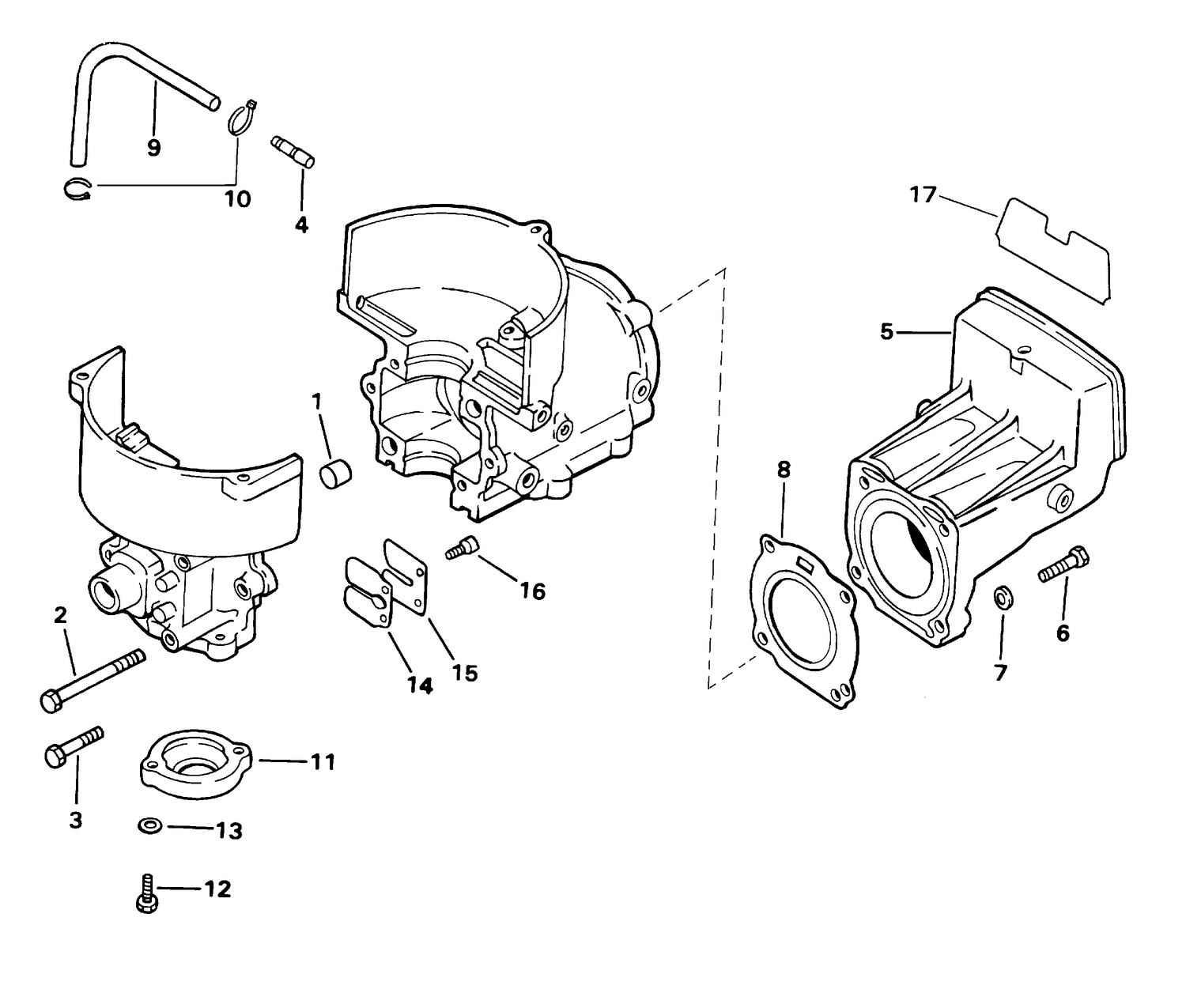 CYLINDER & CRANKCASE, REED VALVE