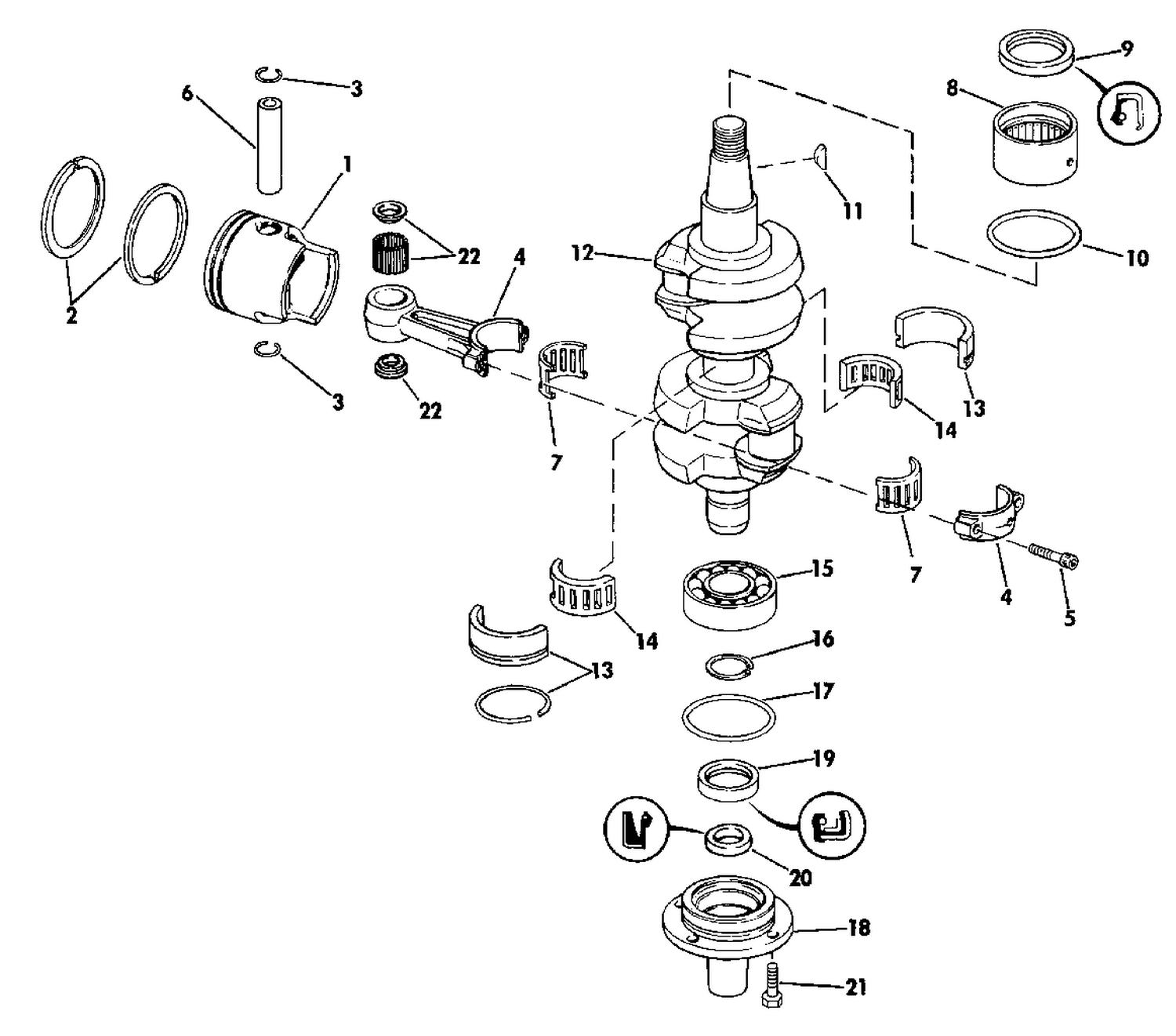 CRANKSHAFT & PISTON