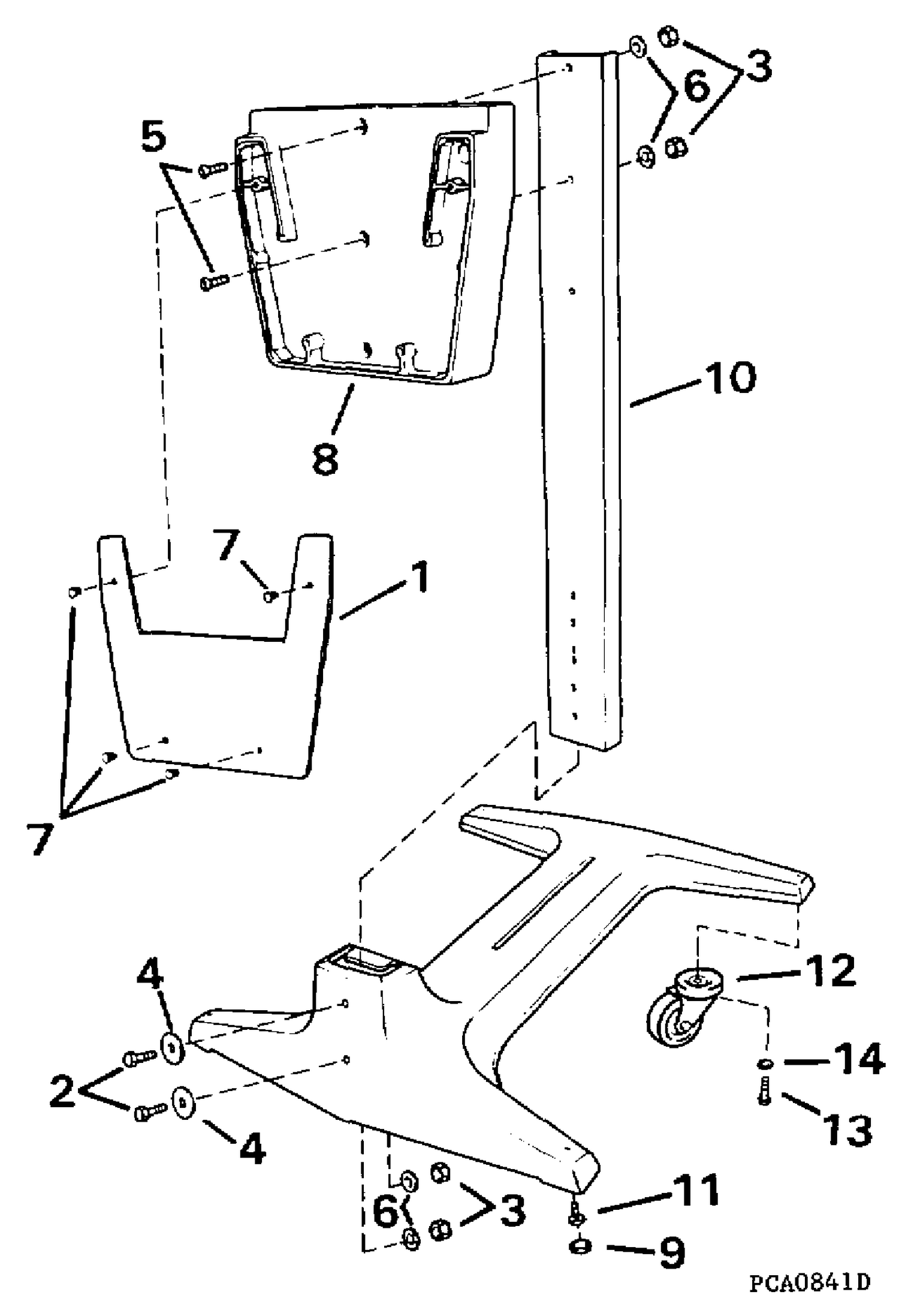 ENGINE DISPLAY STAND - 40 THRU V6