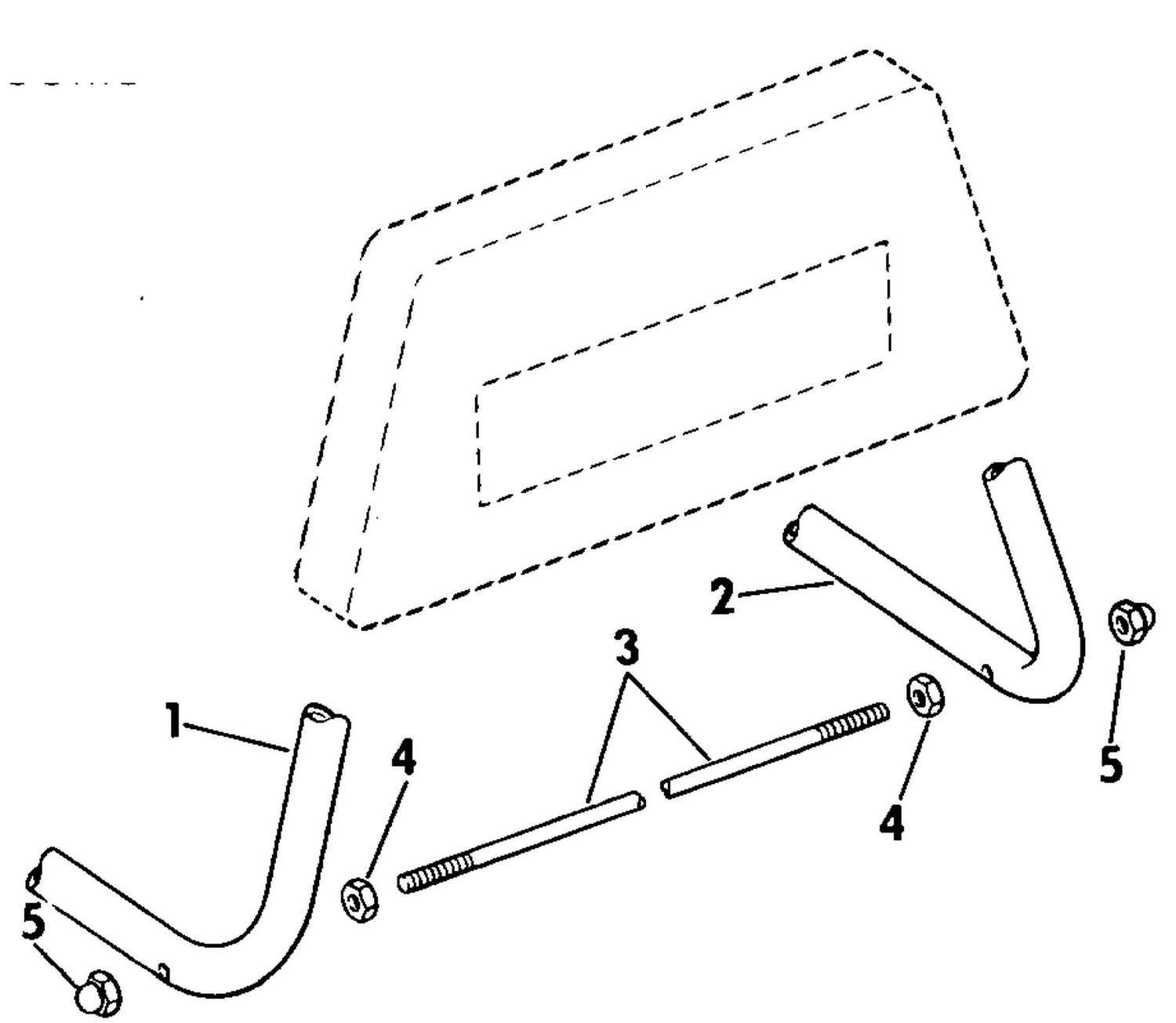 DISPLAY STAND LEG KIT EXTRA LONG TRANSOMS