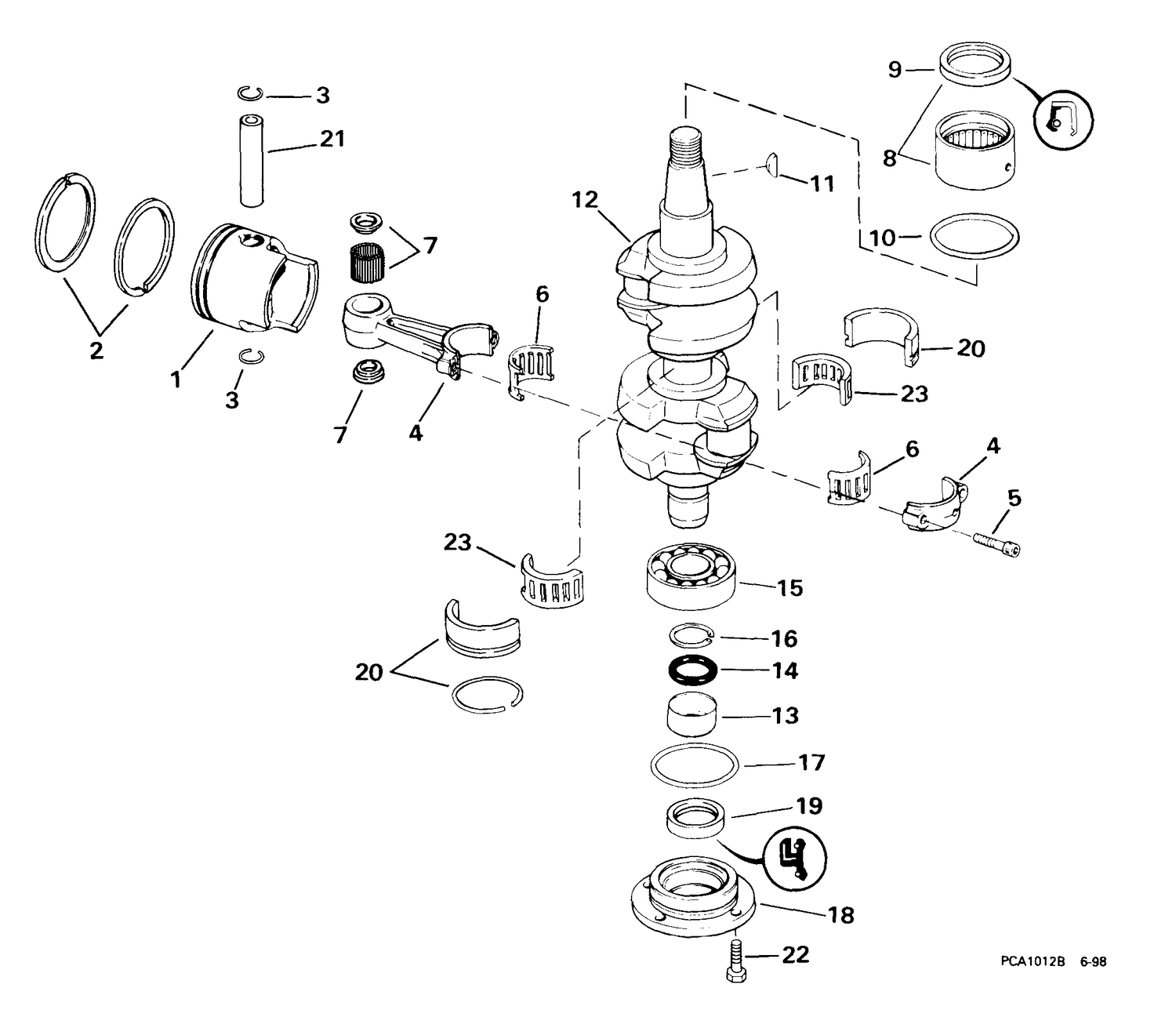 CRANKSHAFT & PISTON