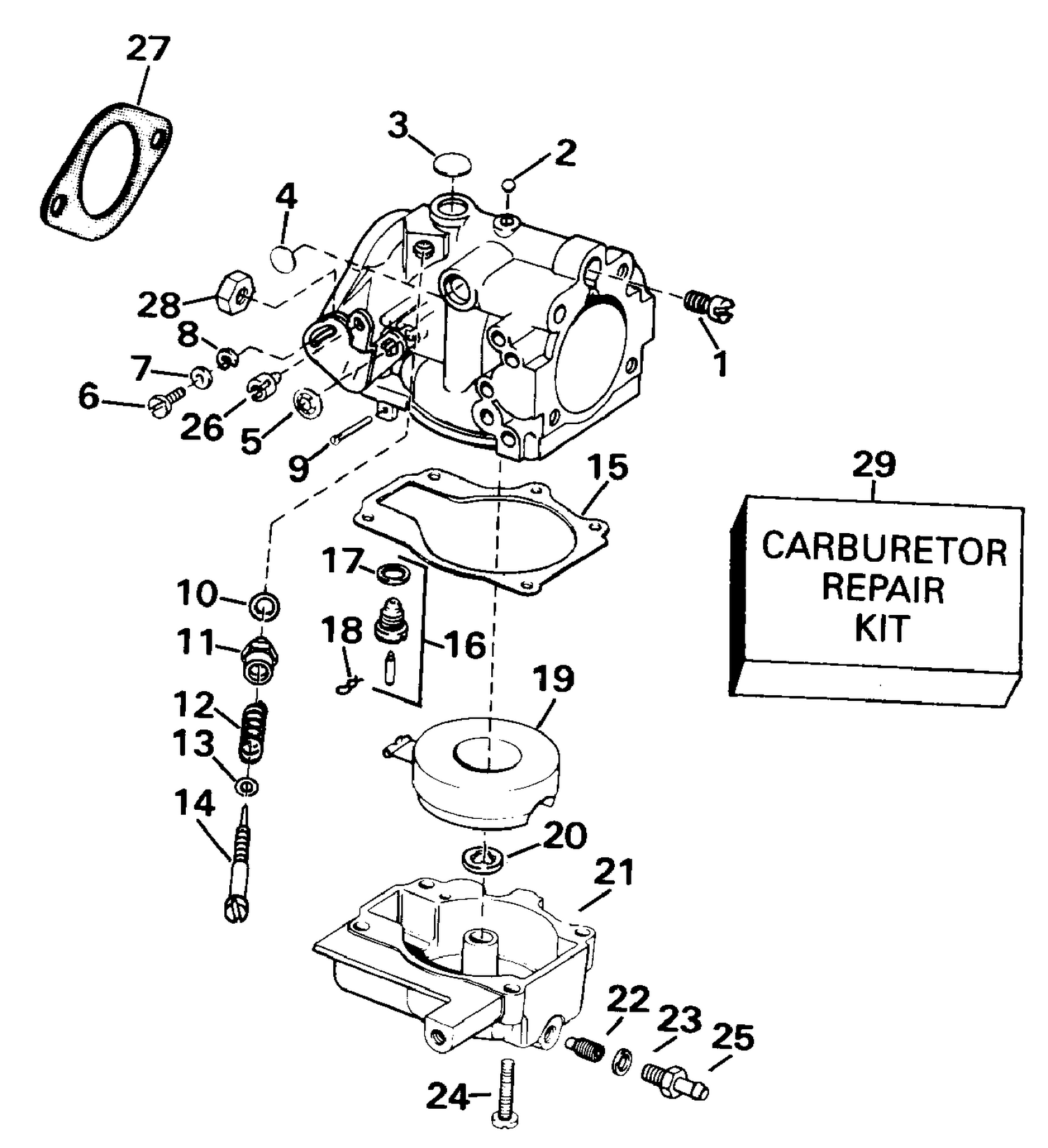 CARBURETOR - 25 H.P.