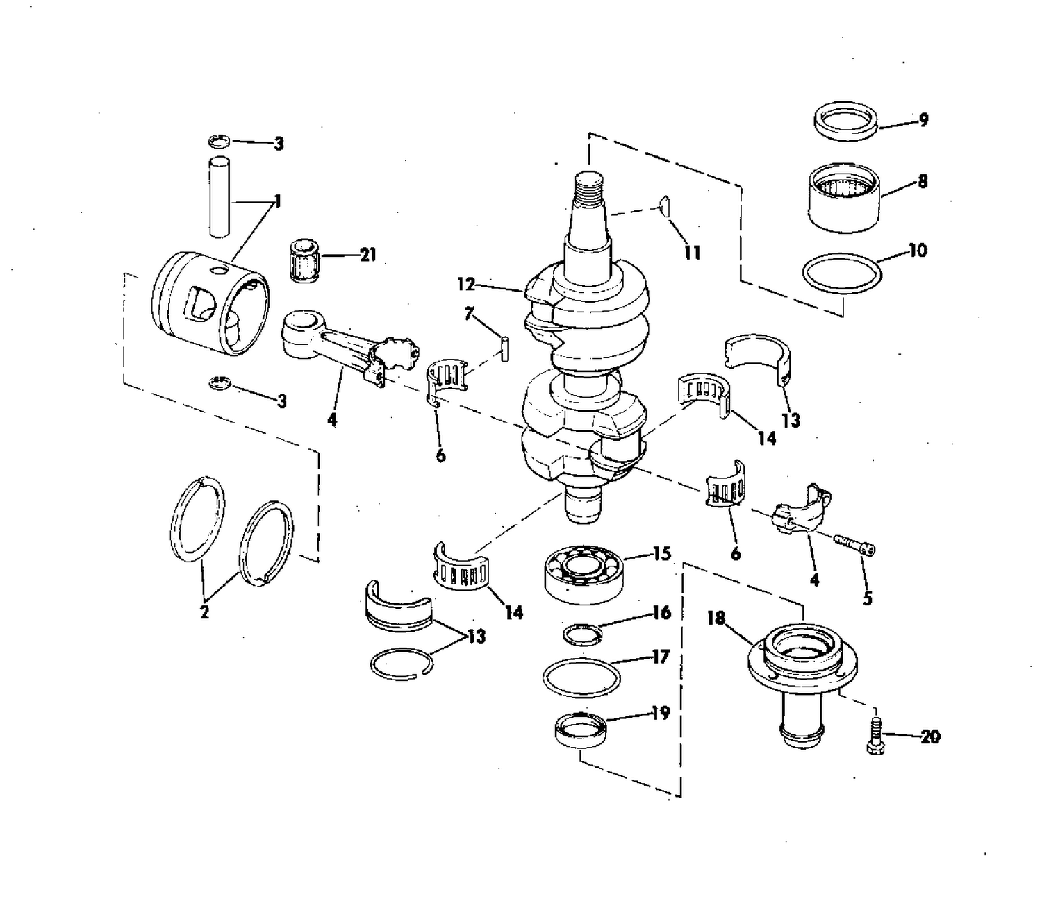 CRANKSHAFT & PISTON