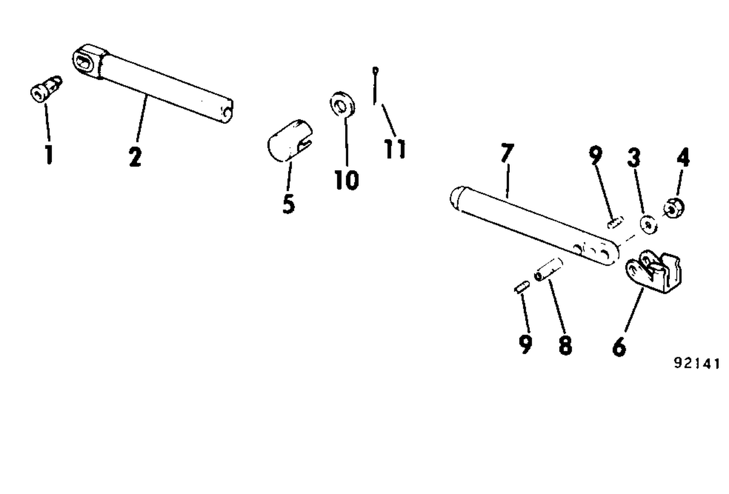 CABLE MOUNT HARDWARE KIT SINGLE LEVER REMOTE CONTROL