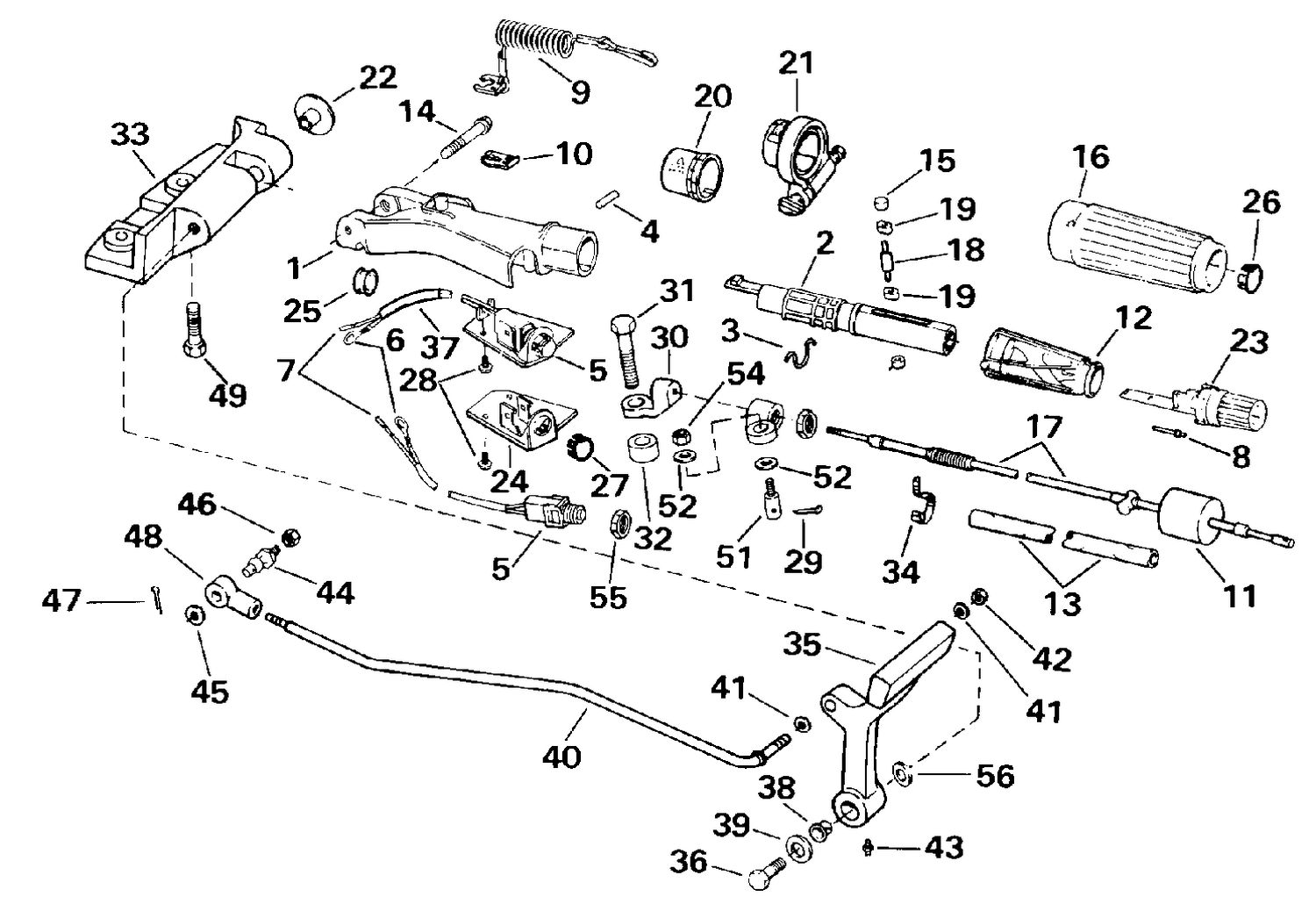 STEERING AND SHIFT HANDLE