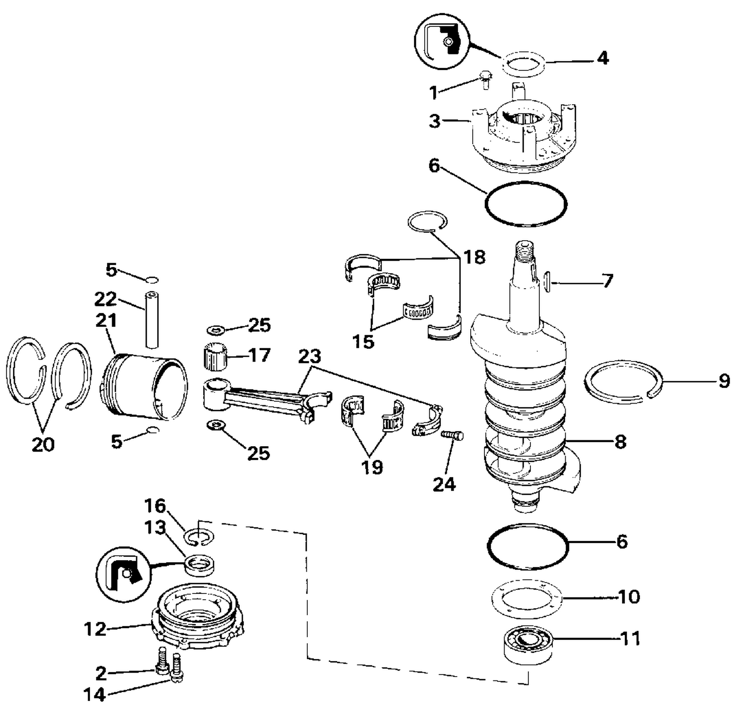CRANKSHAFT & PISTON