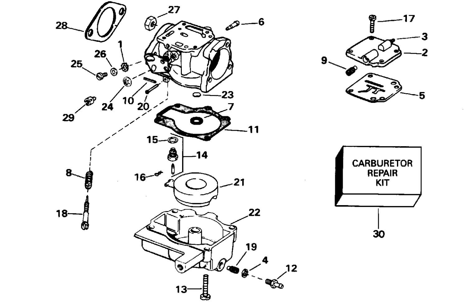 CARBURETOR - 30 H.P.