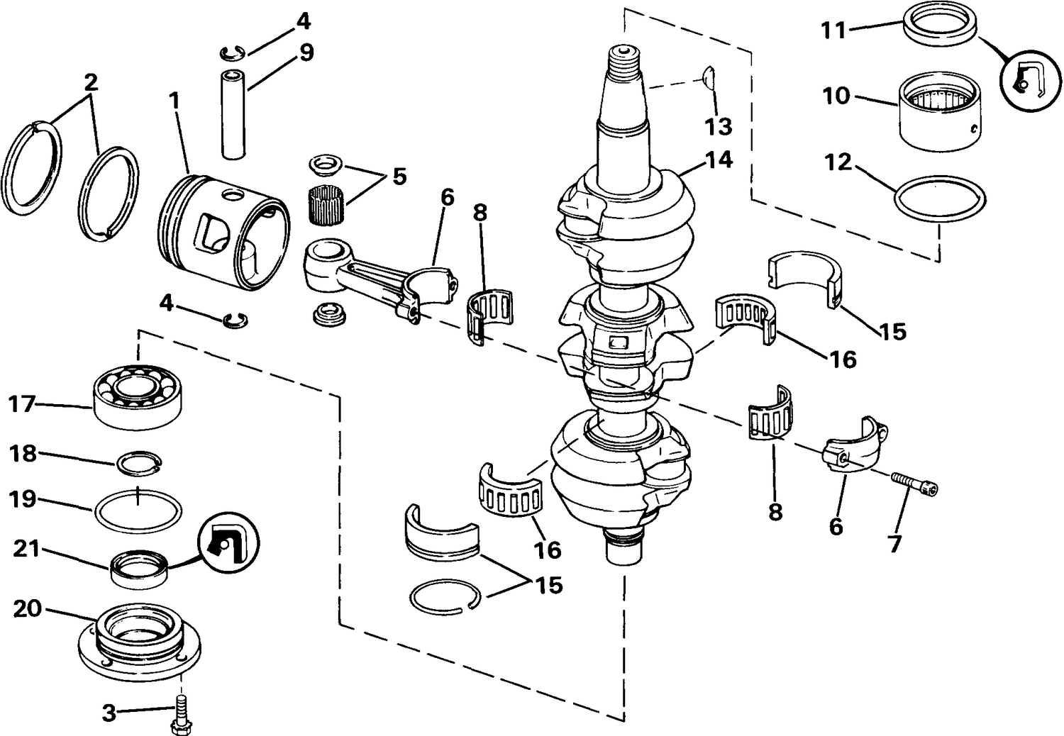 CRANKSHAFT & PISTON