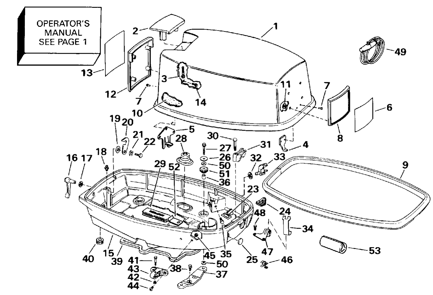 ENGINE COVER - EVINRUDE