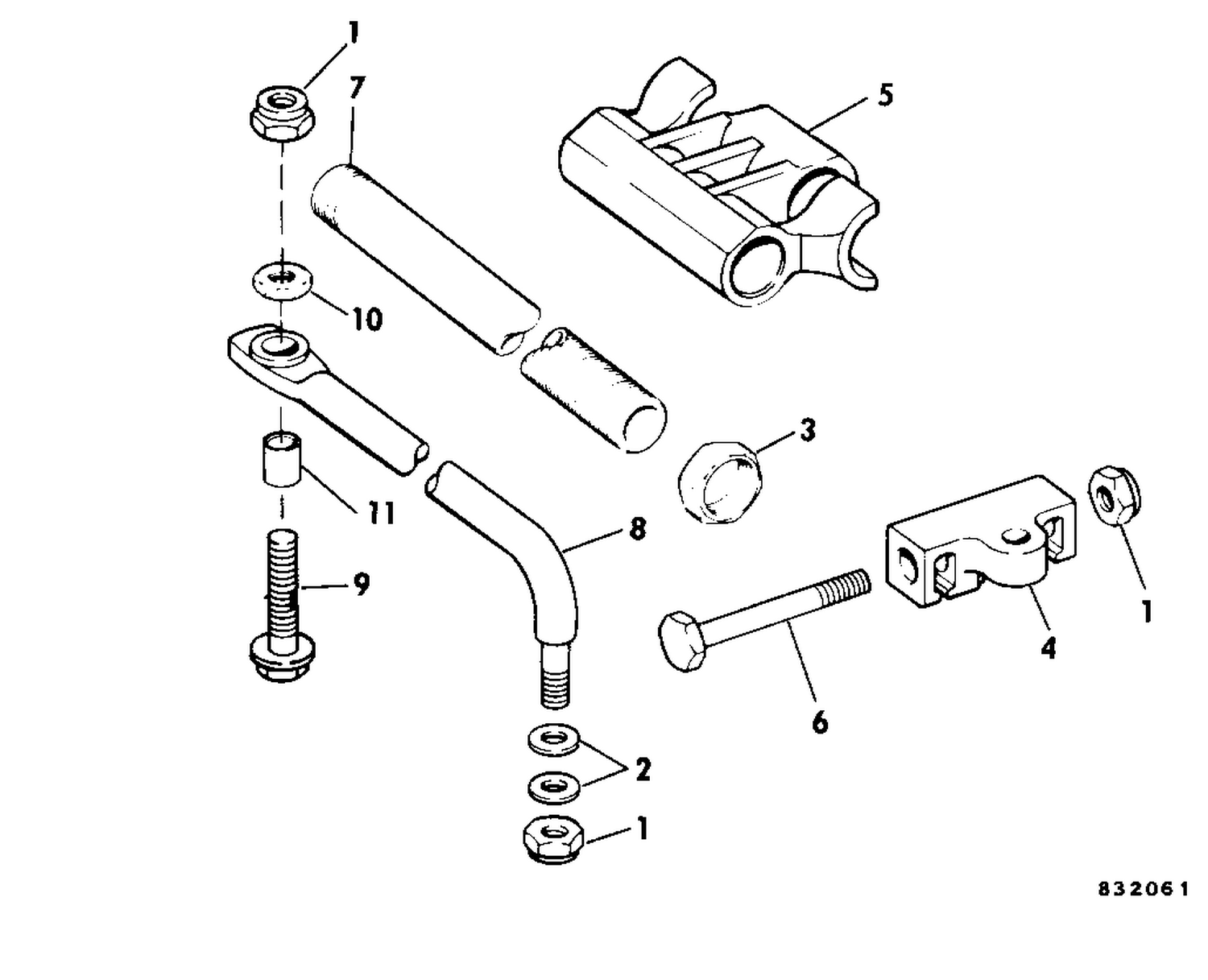 DUAL CABLE STEERING CONN KIT - PARALLEL ENTRY 70 - 235