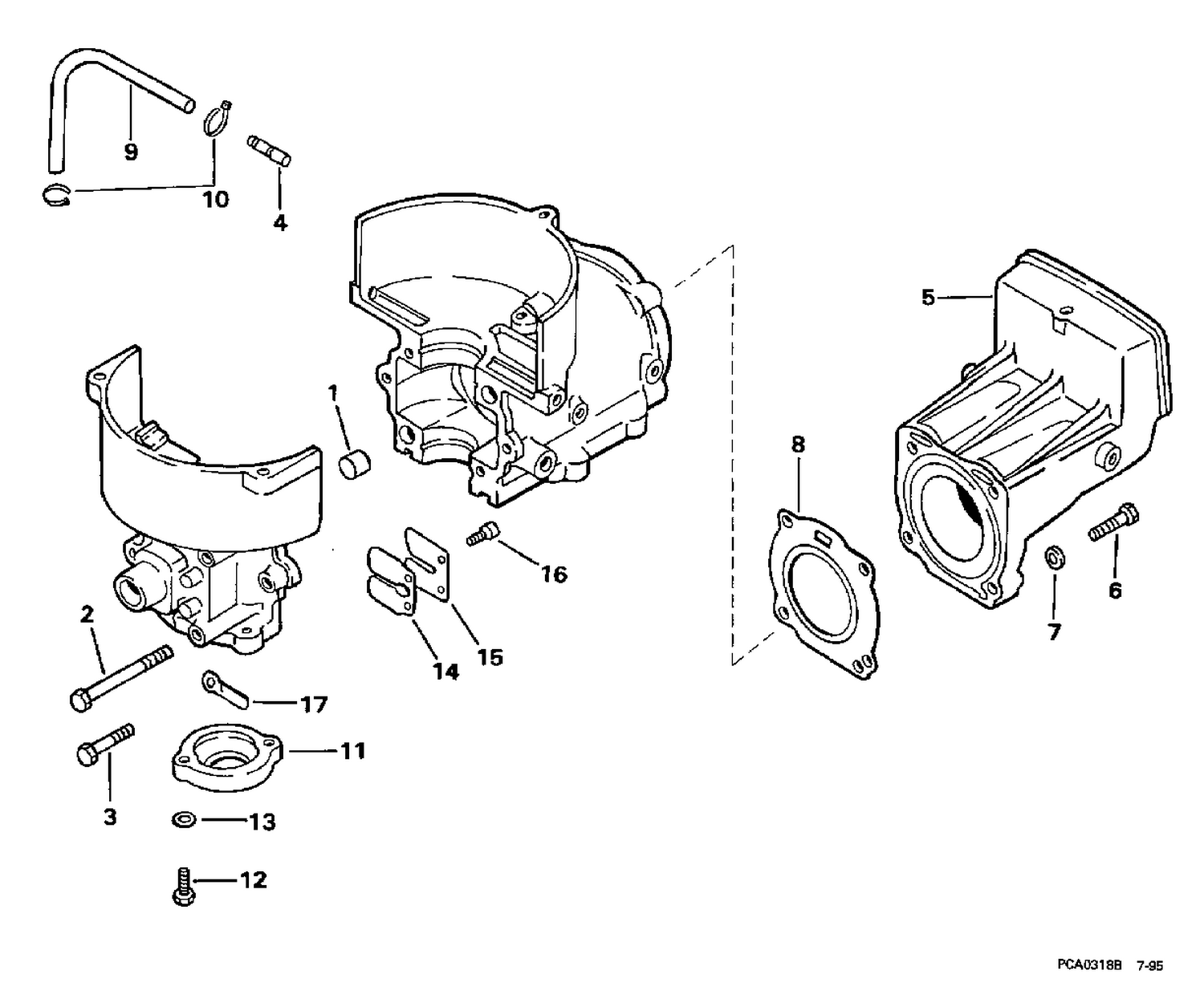 CYLINDER & CRANKCASE, REED VALVE