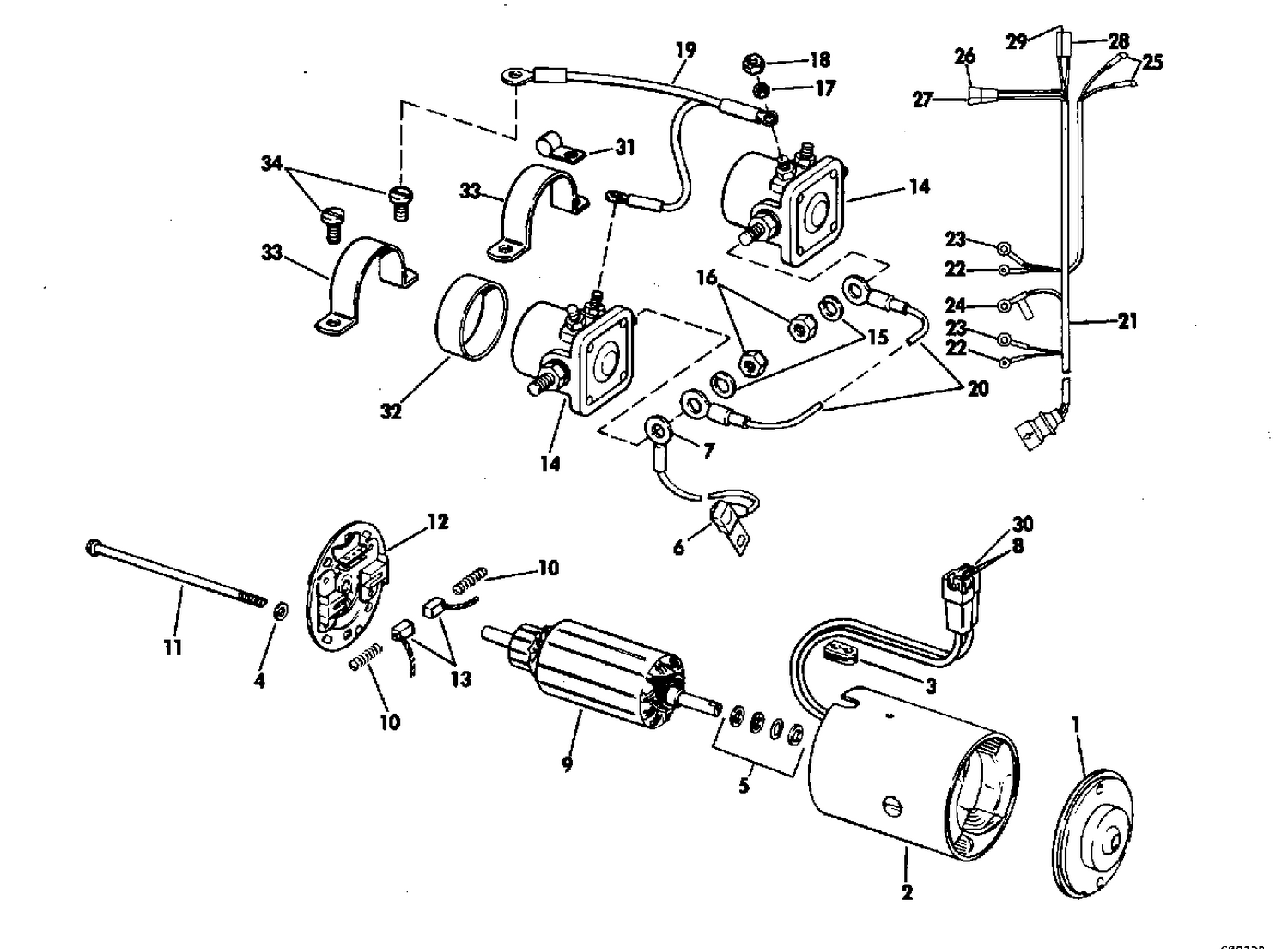 TILT MOTOR GROUP PRESTOLITE MODEL ETK-4102 90,120,155,215