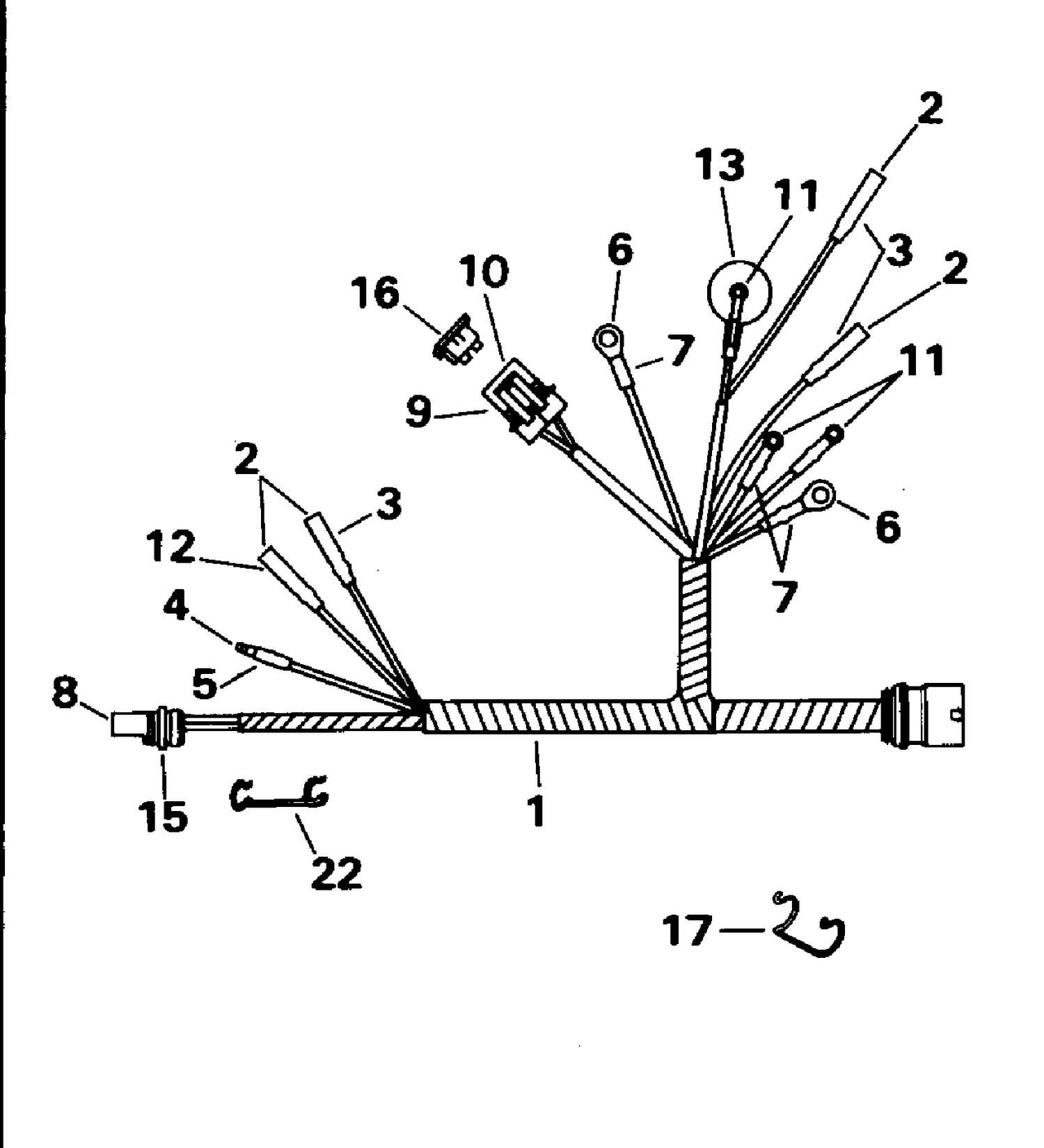 MOTOR CABLE - REMOTE ELECTRIC