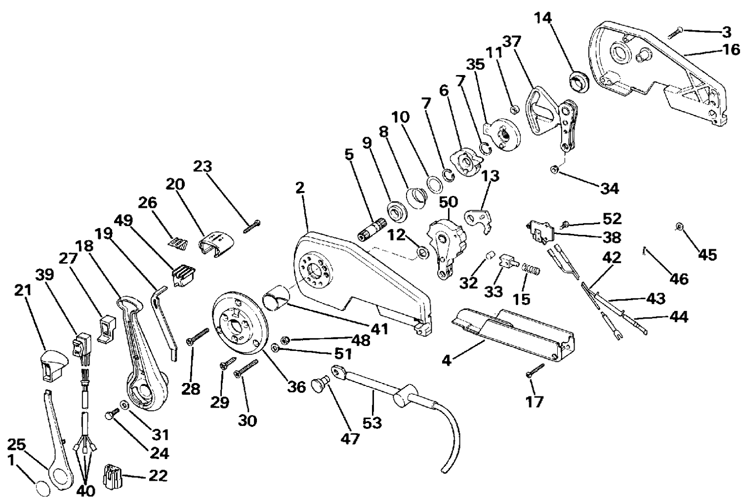 REMOTE CONTROL ASSEMBLY - CONCEALED SIDE MOUNT P/N 174280