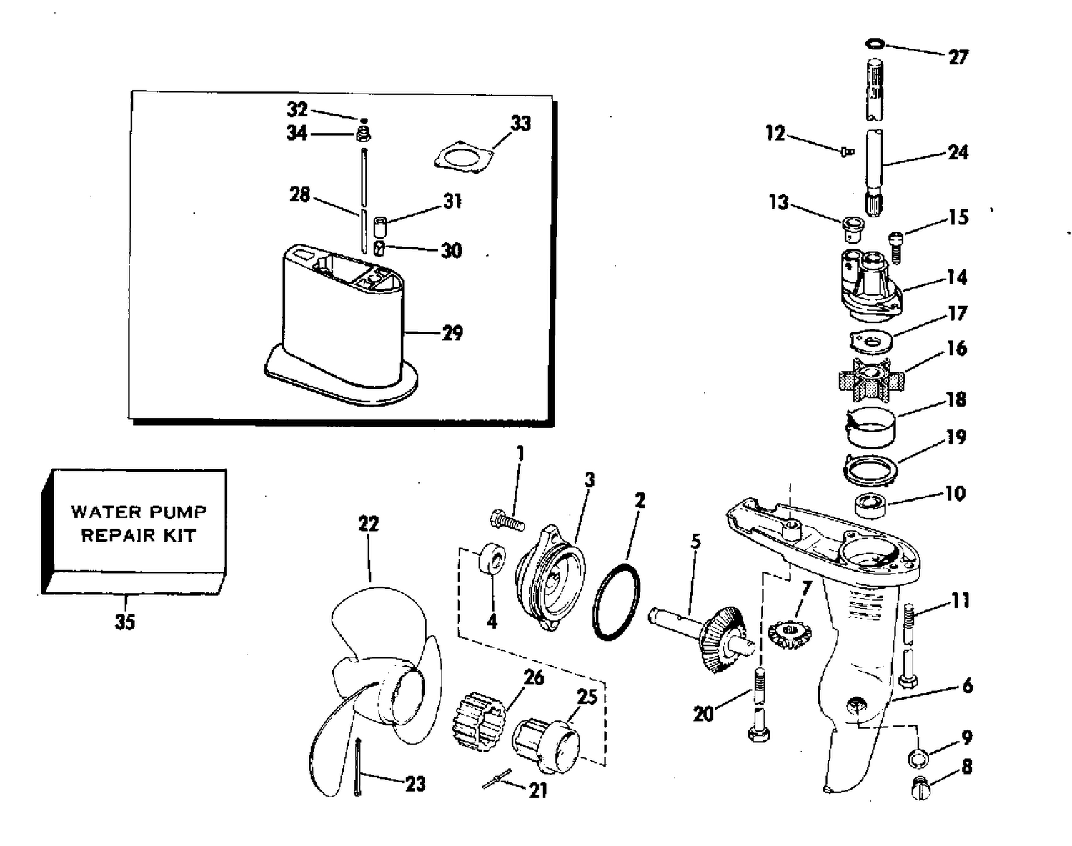 GEARCASE-STANDARD DRIVE