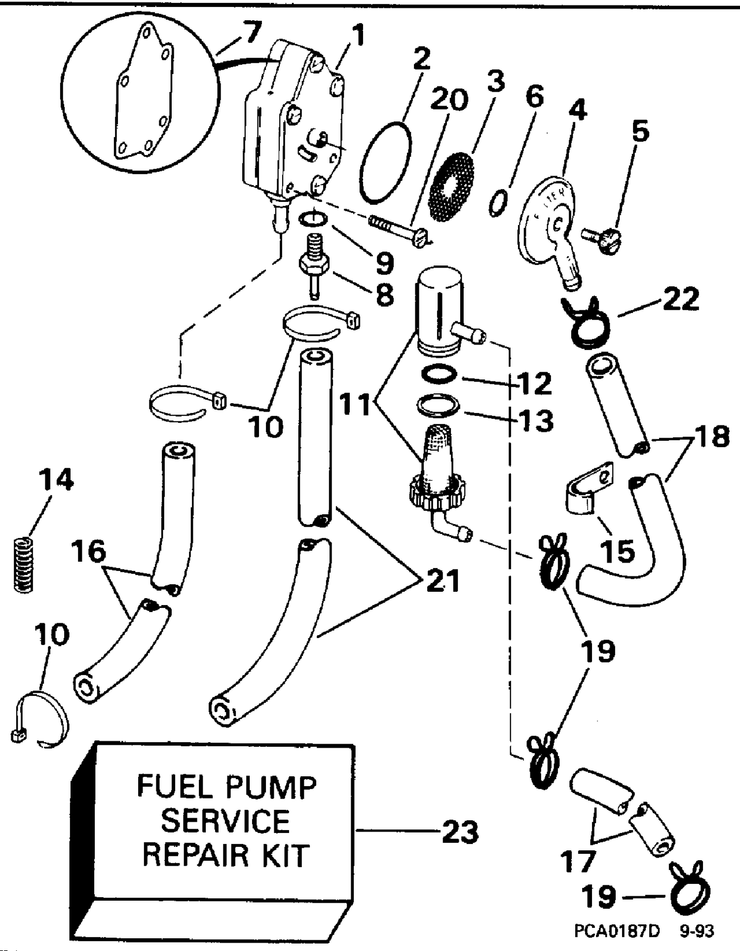 FUEL PUMP AND FILTER