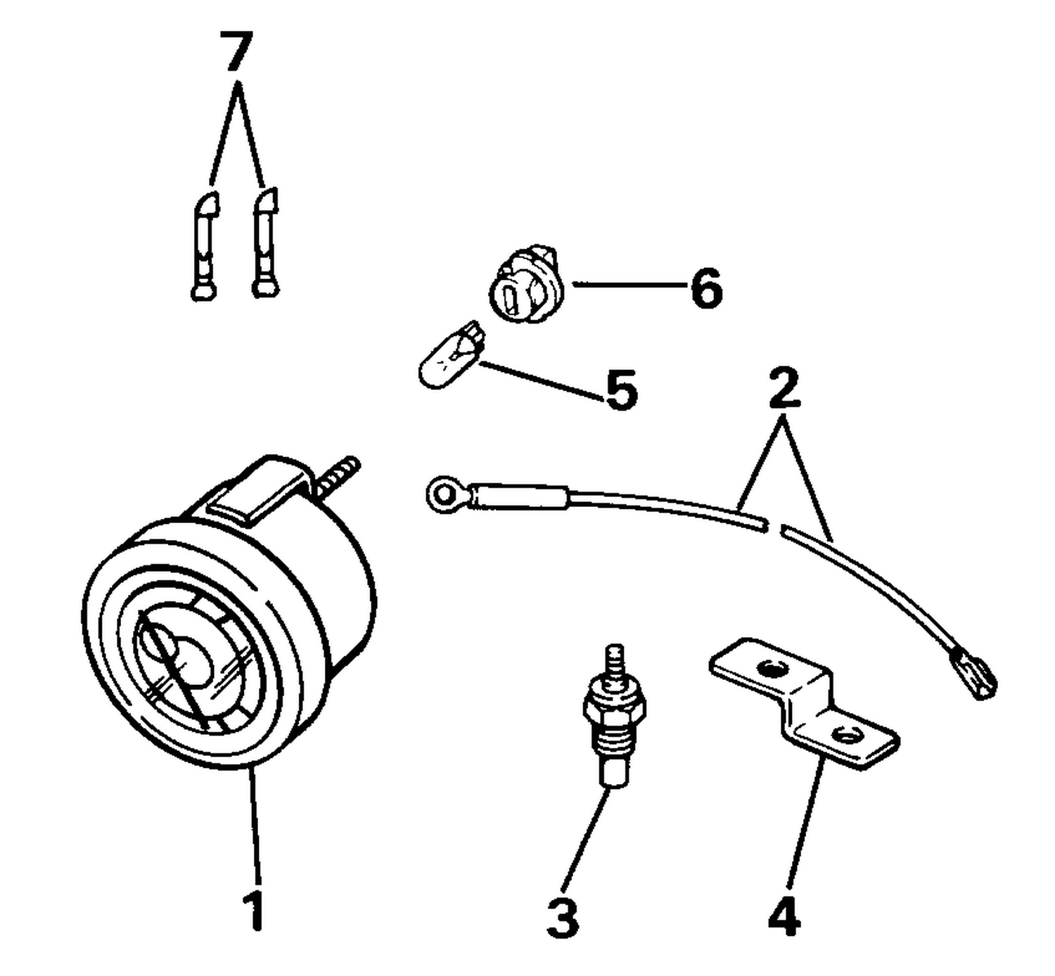 OUTBOARD WATER TEMPERATURE GAUGE KIT-TRADITIONAL SERIES